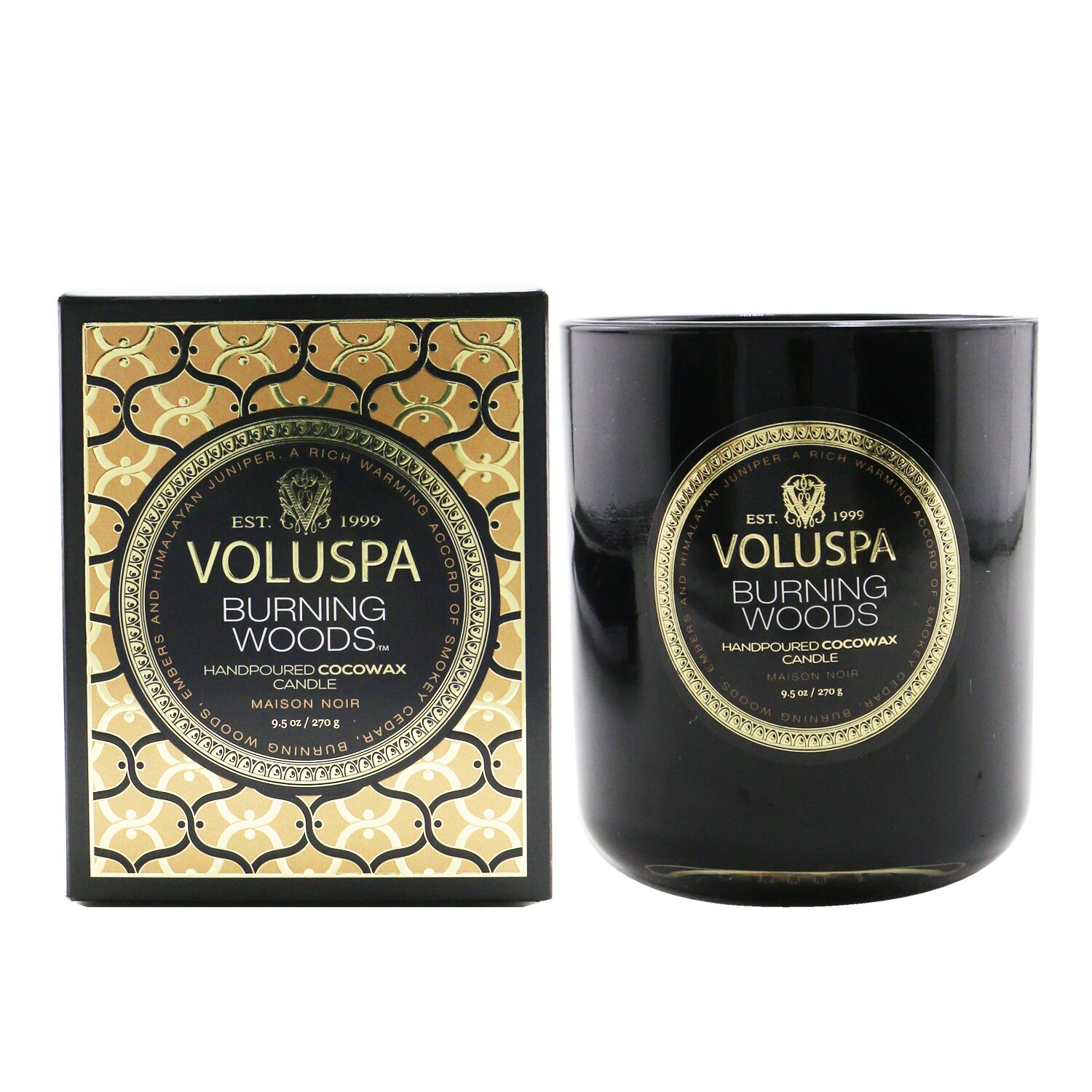 Voluspa Classic Свеча - Burning Woods 270g/9.5oz