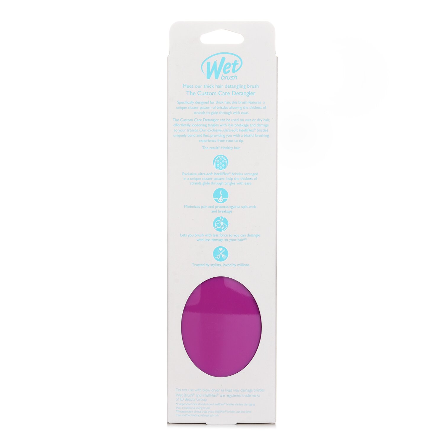 Wet Brush Custom Care Detangler Thick Hair Brush 1pc
