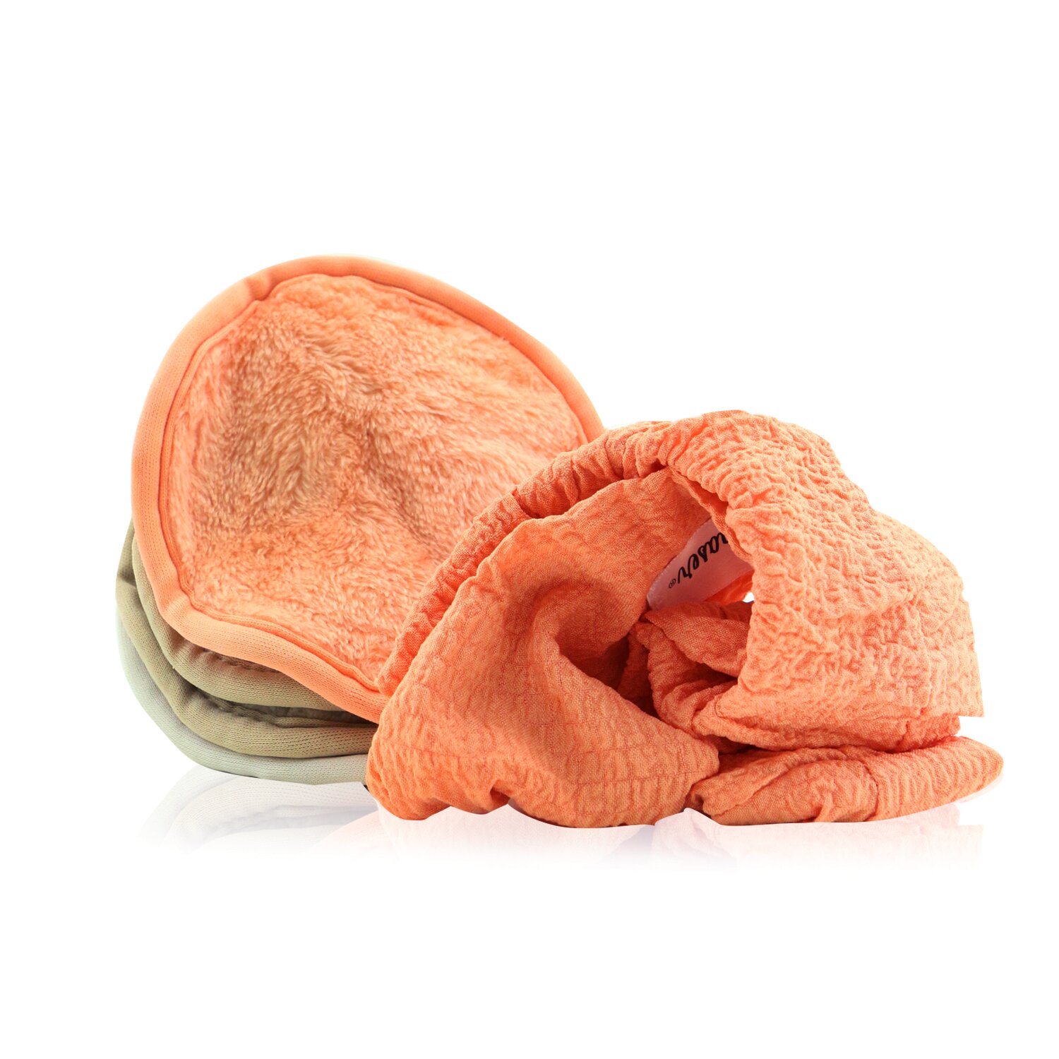 MakeUp Eraser Peachy Clean Set (7x Mini MakeUp Eraser Cloth + 1x Headband + 1x Pouch) Picture Color