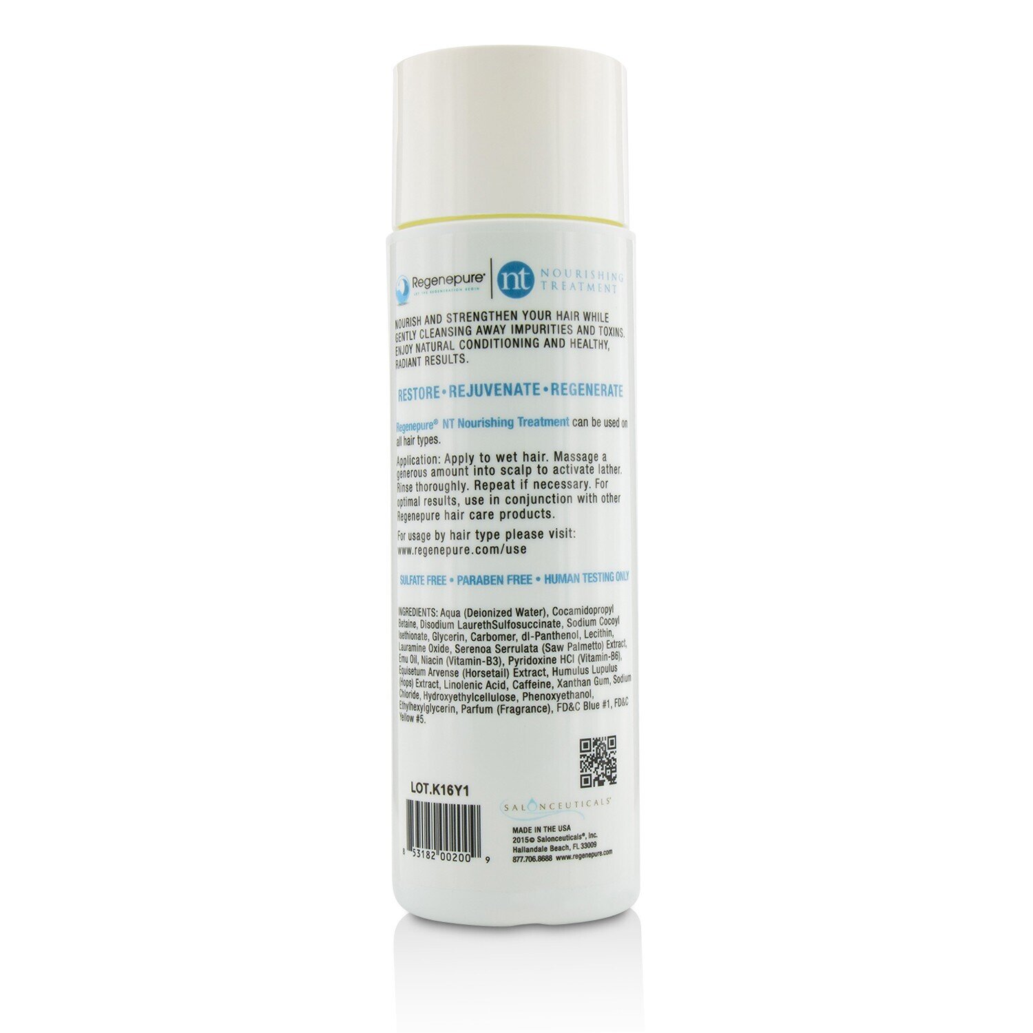 Regenepure Nt Nourishing Treatment 224ml/8oz