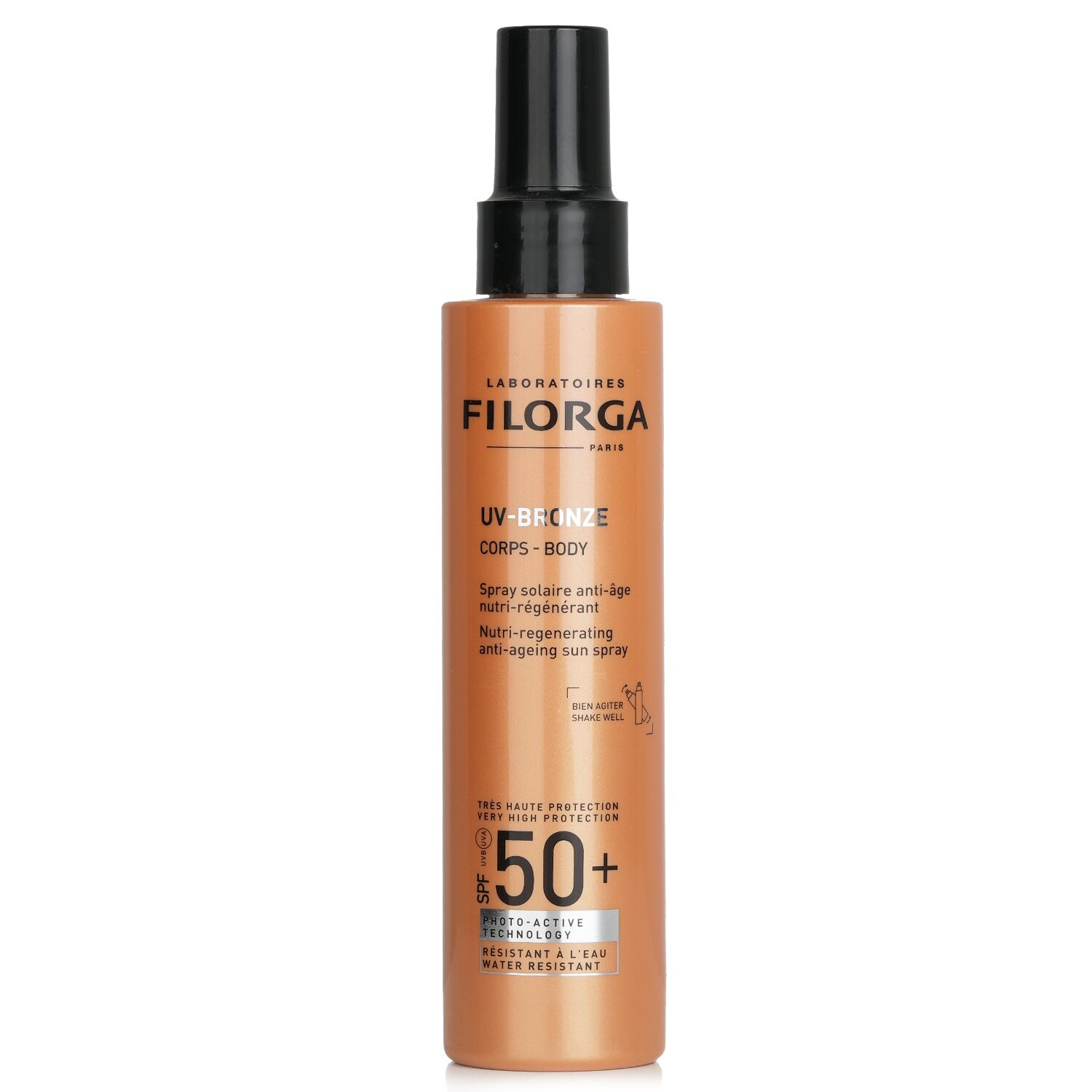 Filorga Spray solar antienvelhecimento nutritivo e regenerador de bronze UV para o corpo SPF50 150ml/5.07oz