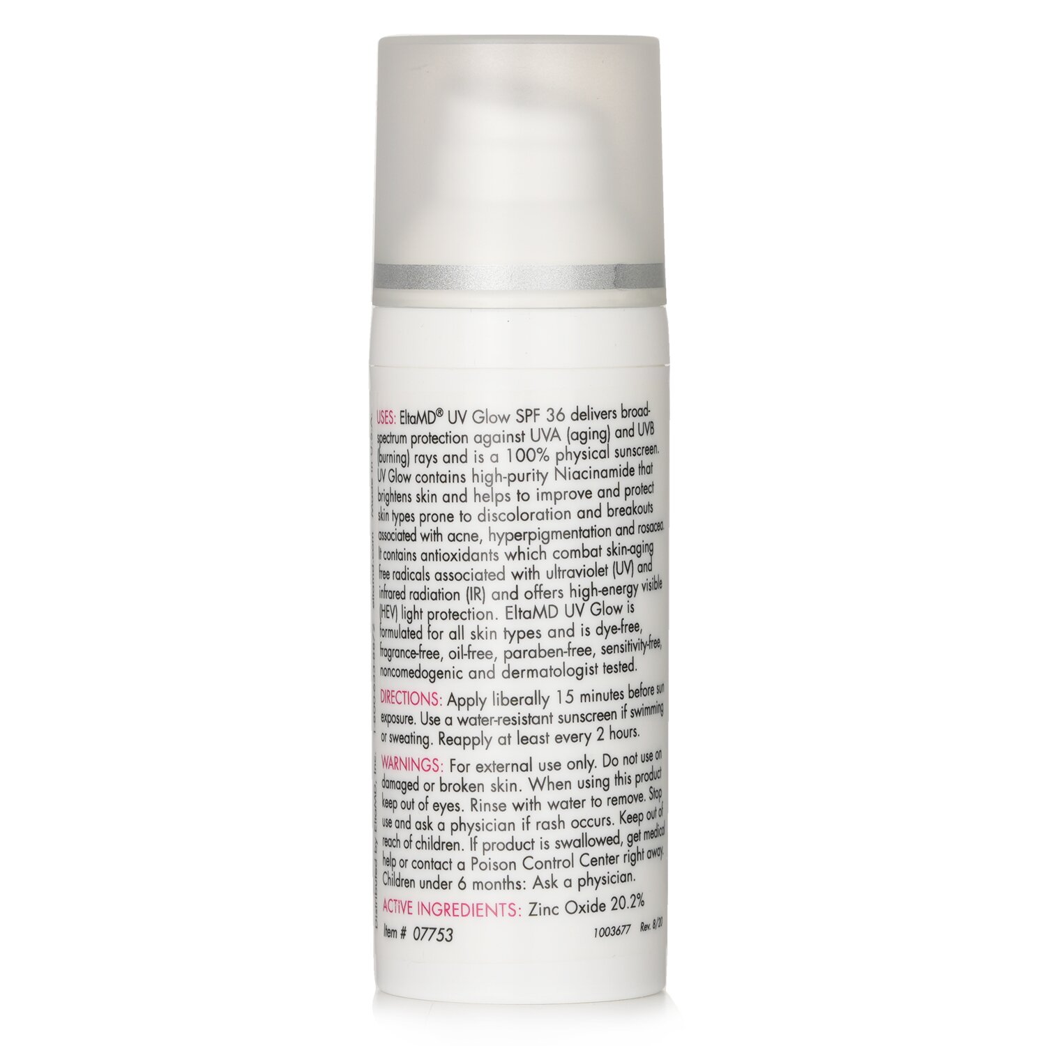 EltaMD UV Glow Facial Sunscreen SPF 36 48g/1.7oz