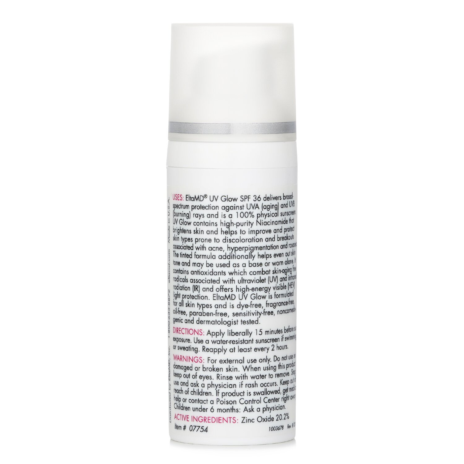 EltaMD UV Glow Facial Sunscreen SPF 36 - Tinted 48g/1.7oz