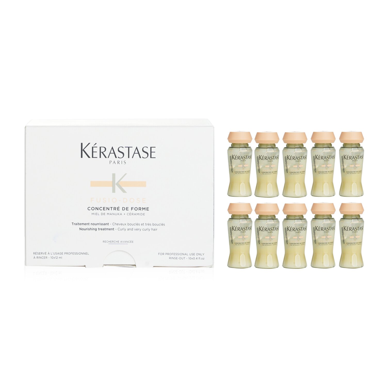 Kerastase Curl Manifesto Fusio-Dose Concentre De Forme Nourishing Treatment - For Curly & Very Curly Hair (Salon Product) 971060 10x12ml