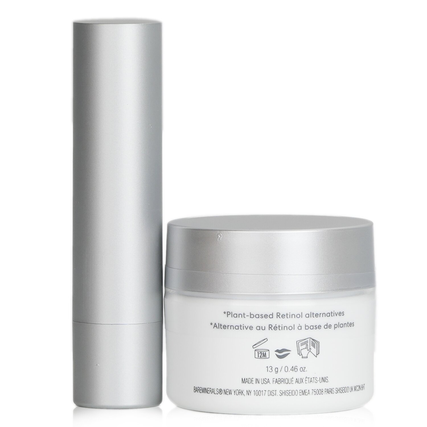 BareMinerals Day & Night Lip Care Duo: Ageless Phyto-Retinol Lip Balm 3.3g+ Ageless Phyto-Retinol Lip Mask 13g 2pcs
