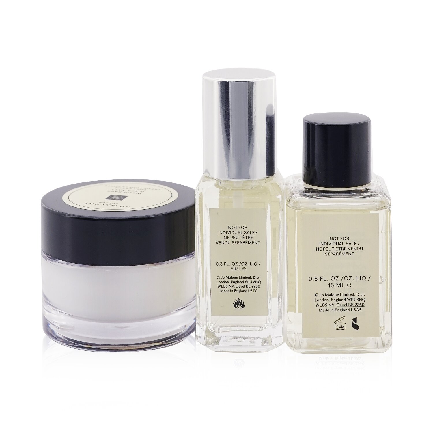 Jo Malone Christmas Cracker: English Oak & Hazelnut Cologne 9ml + Grapefruit Body & Hand Wash 15ml + Wood Sage & Sea Salt Body Cream 15ml 3pcs