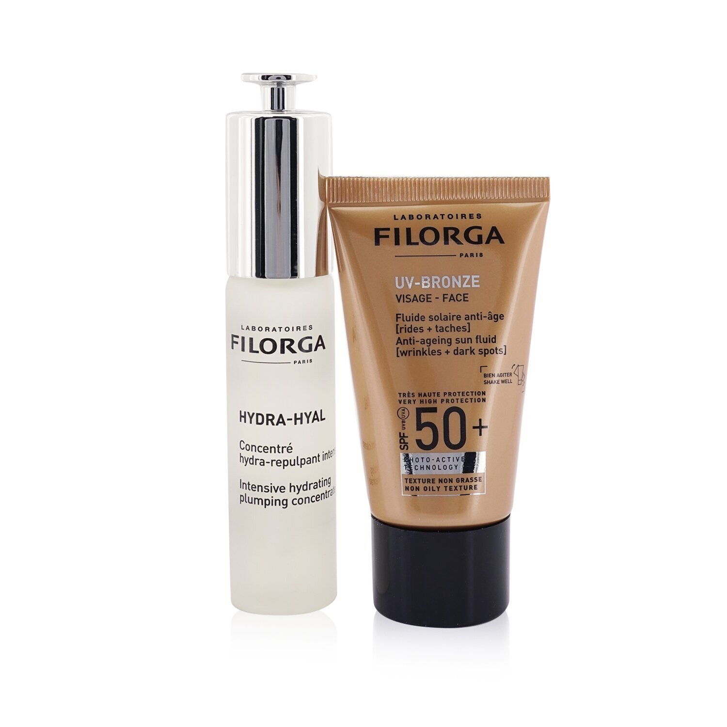 Filorga Hydra-Protecting Duo Set: Hydra-Hyal 30ml + UV-Bronze SPF 50 40ml 2pcs