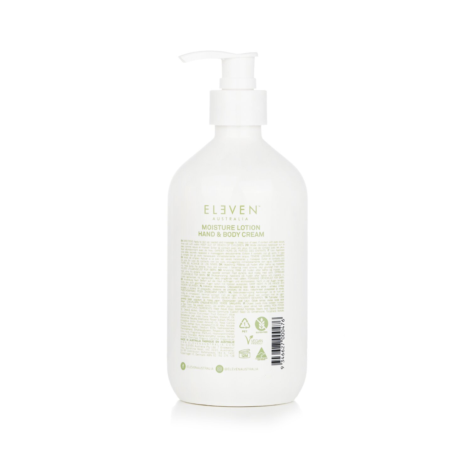 Eleven Australia كريم مرطب لليدين والجسم 500ml/16.9oz
