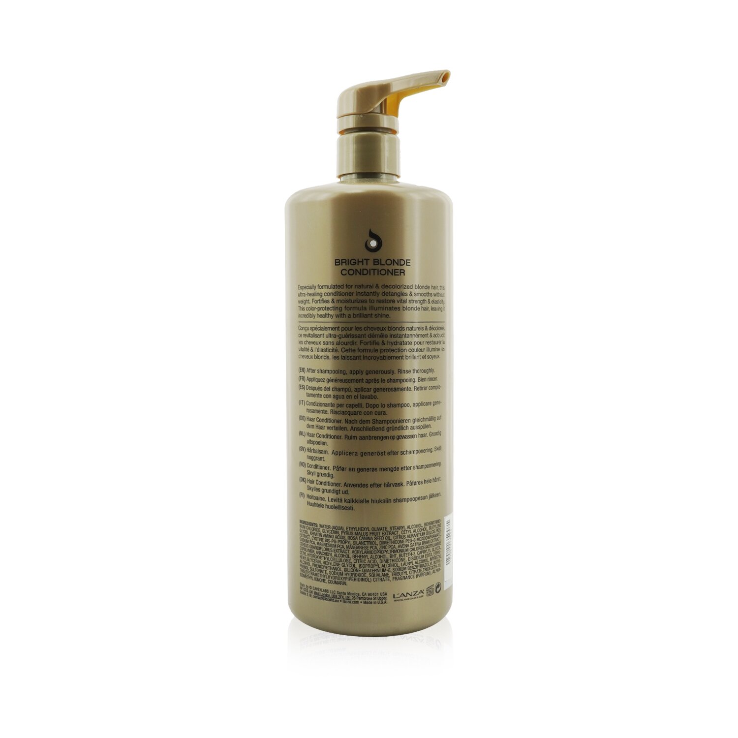 Lanza Healing Blonde Bright Blonde Conditioner (Bottle Slightly Damaged) 950ml/32oz