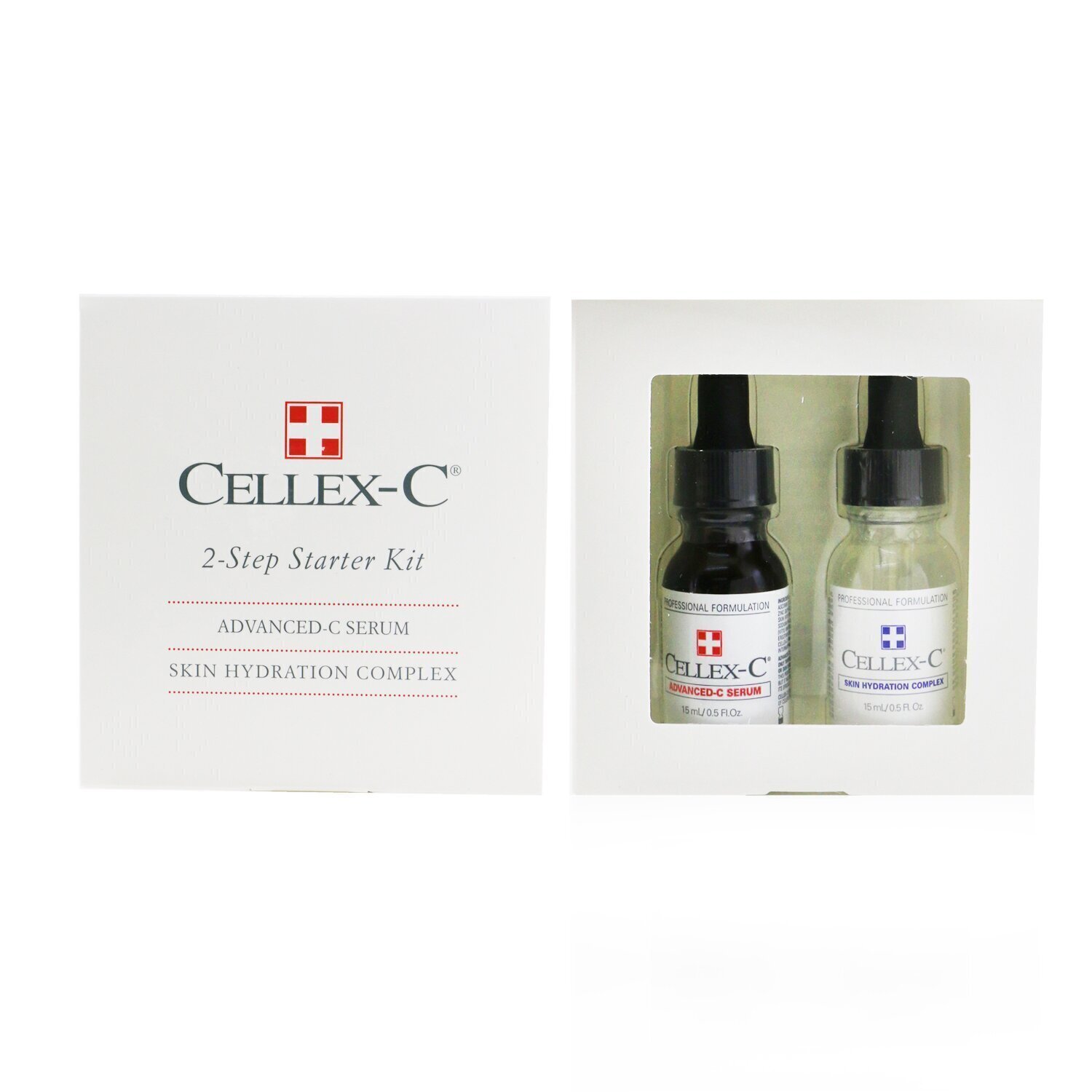 仙丽施  Cellex-C Advanced-C Serum 2 Step Starter Kit: Advanced-C Serum + Skin Hydration Complex (Exp. Date: 05/2022) 2x15ml/0.5oz