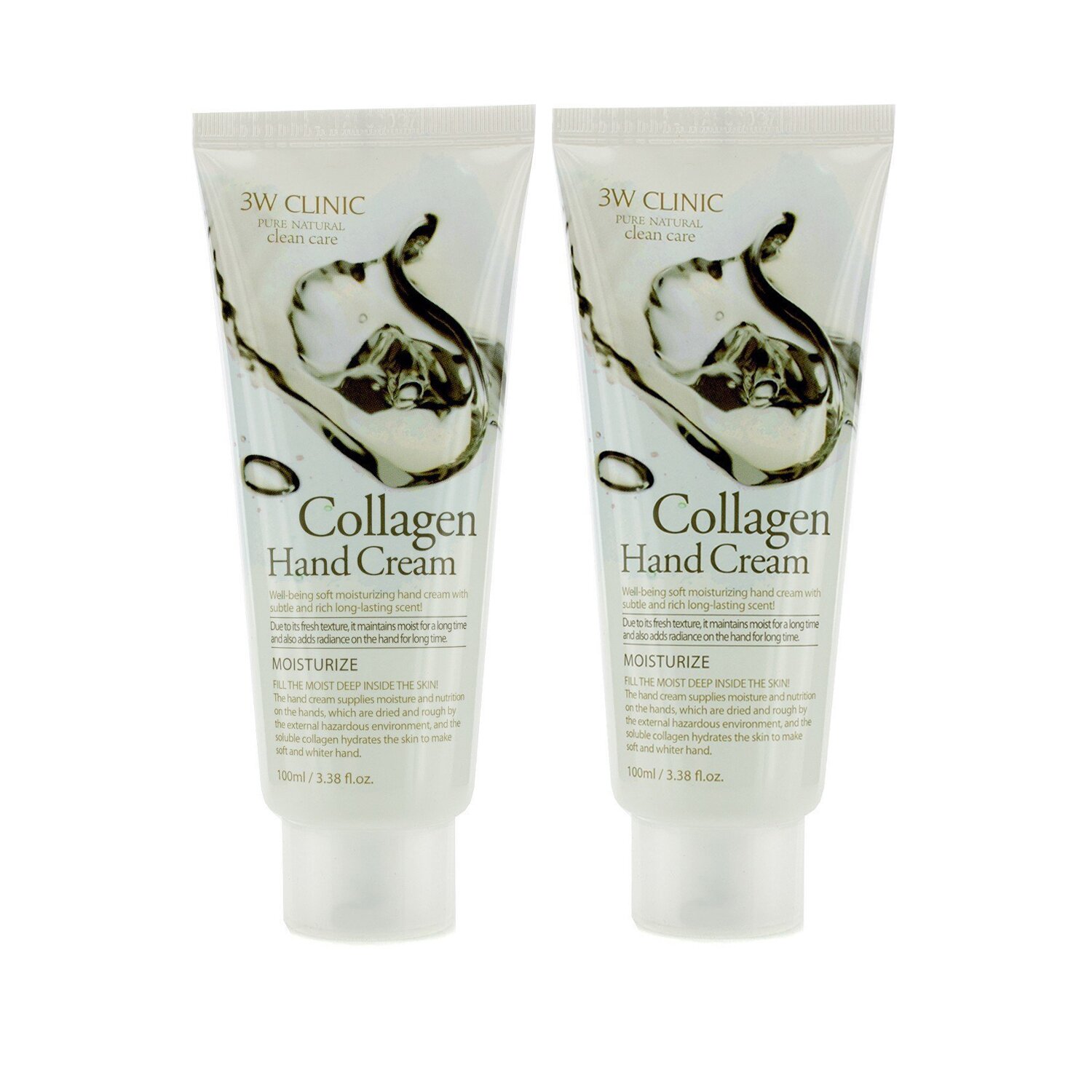 3W Clinic Крем для Рук Двойная Упаковка - Collagen 2x100ml/3.38oz