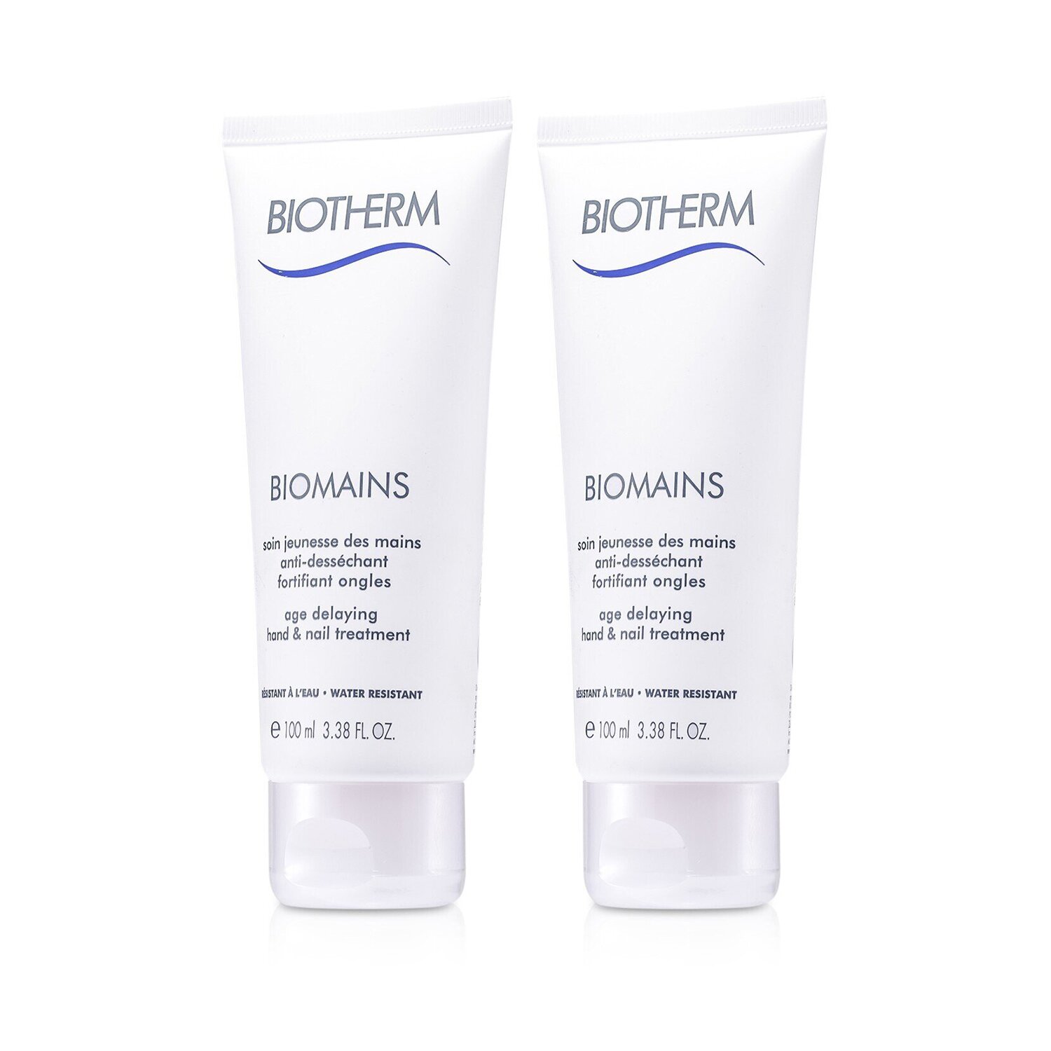 Biotherm Biomains Age Delaying Hand & Nail Treatment Duo Pack - Water Resistant 2x100ml/3.38oz