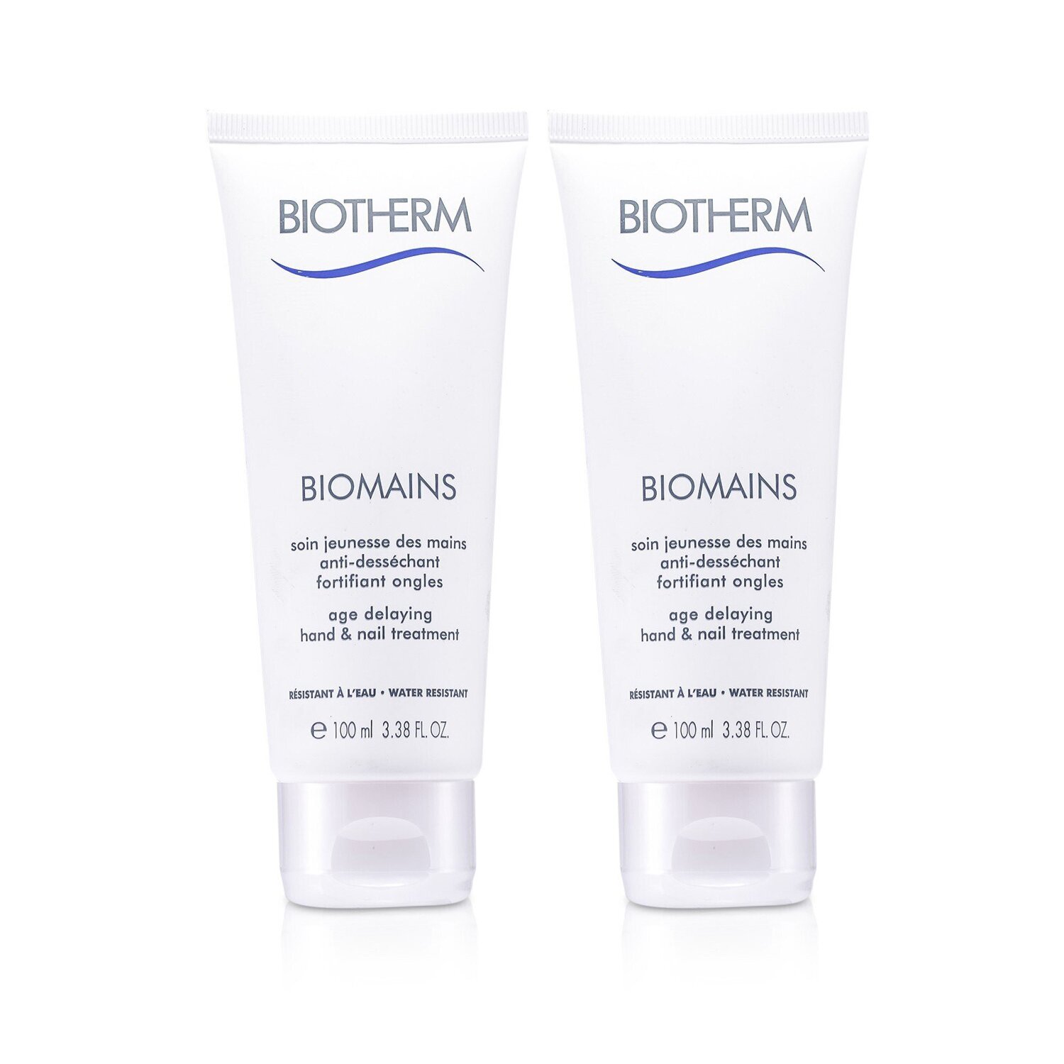 Biotherm Biomains Age Delaying Hand & Nail Treatment Duo Pack - Water Resistant 2x100ml/3.38oz