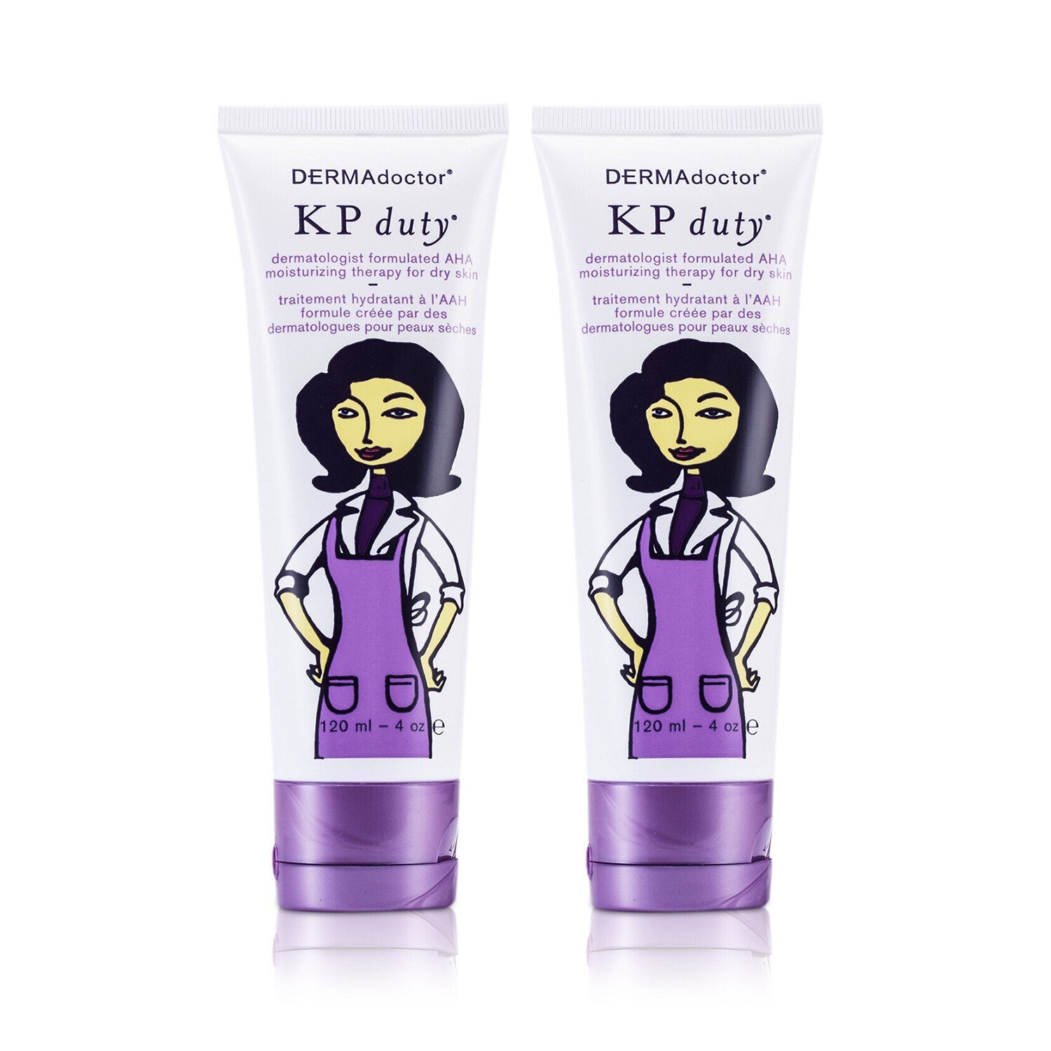 DERMAdoctor KP Duty Dermatologist Formulated AHA Moisturizing Therapy Duo Pack (For Dry Skin) 2x120ml/4oz