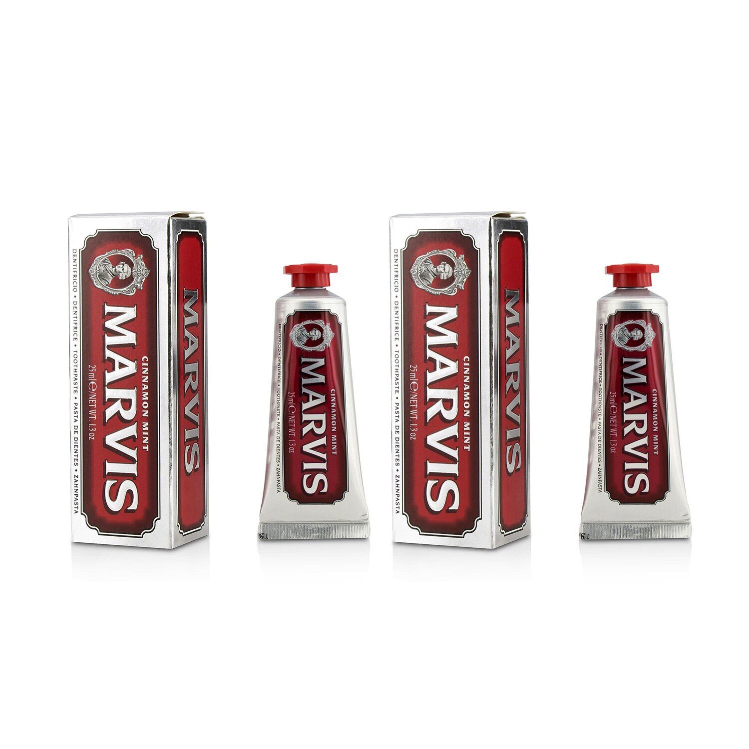 Marvis Cinnamon Mint Toothpaste Duo Pack (Travel Size) 2x25ml/1.3oz