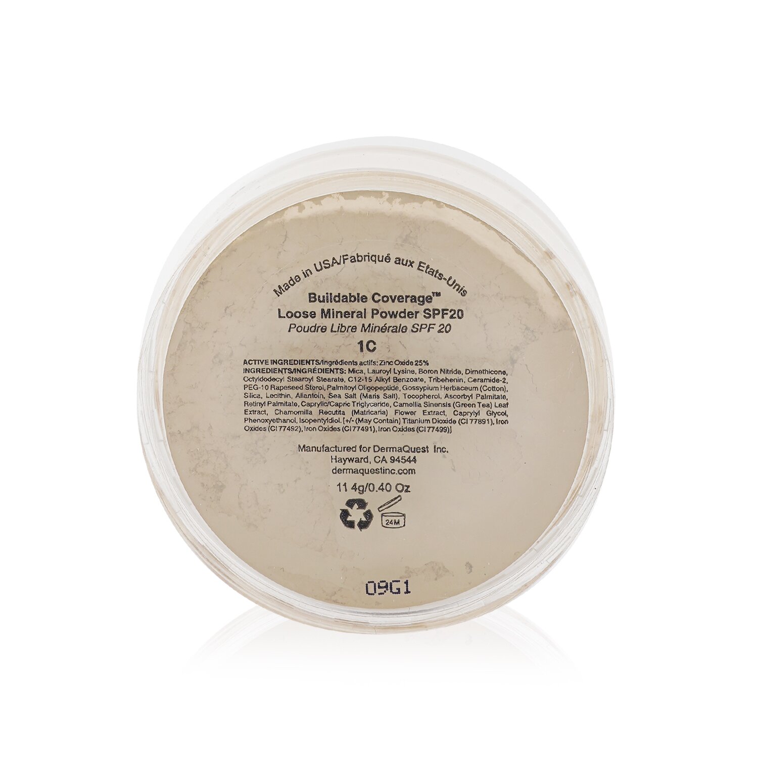 DermaQuest DermaMinerals Buildable Coverage Loose Mineral Powder SPF 20 11.4g/0.4oz