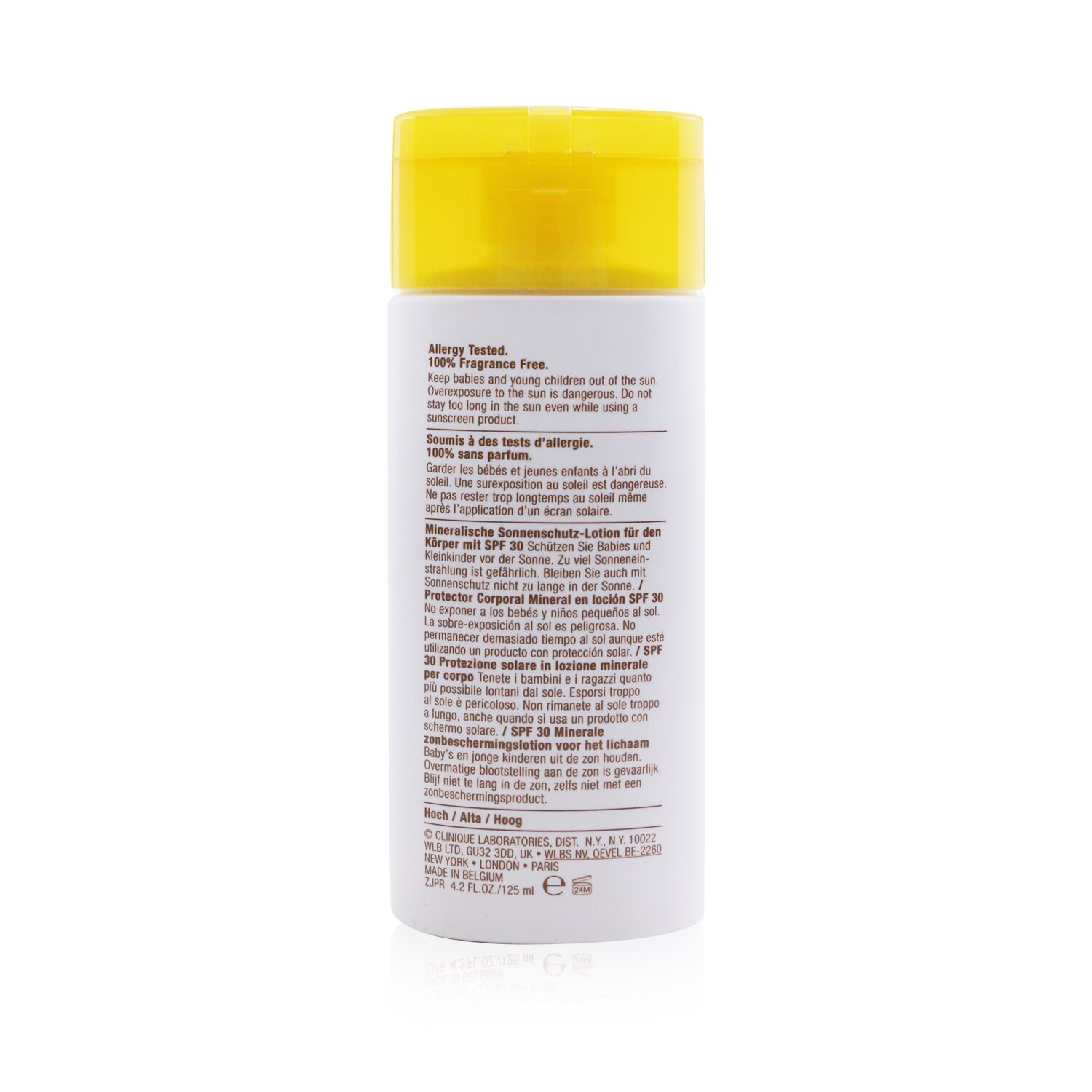 Clinique Mineral Sunscreen Lotion For Body SPF 30 - Sensitive Skin Formula (Unboxed) 125ml/4oz