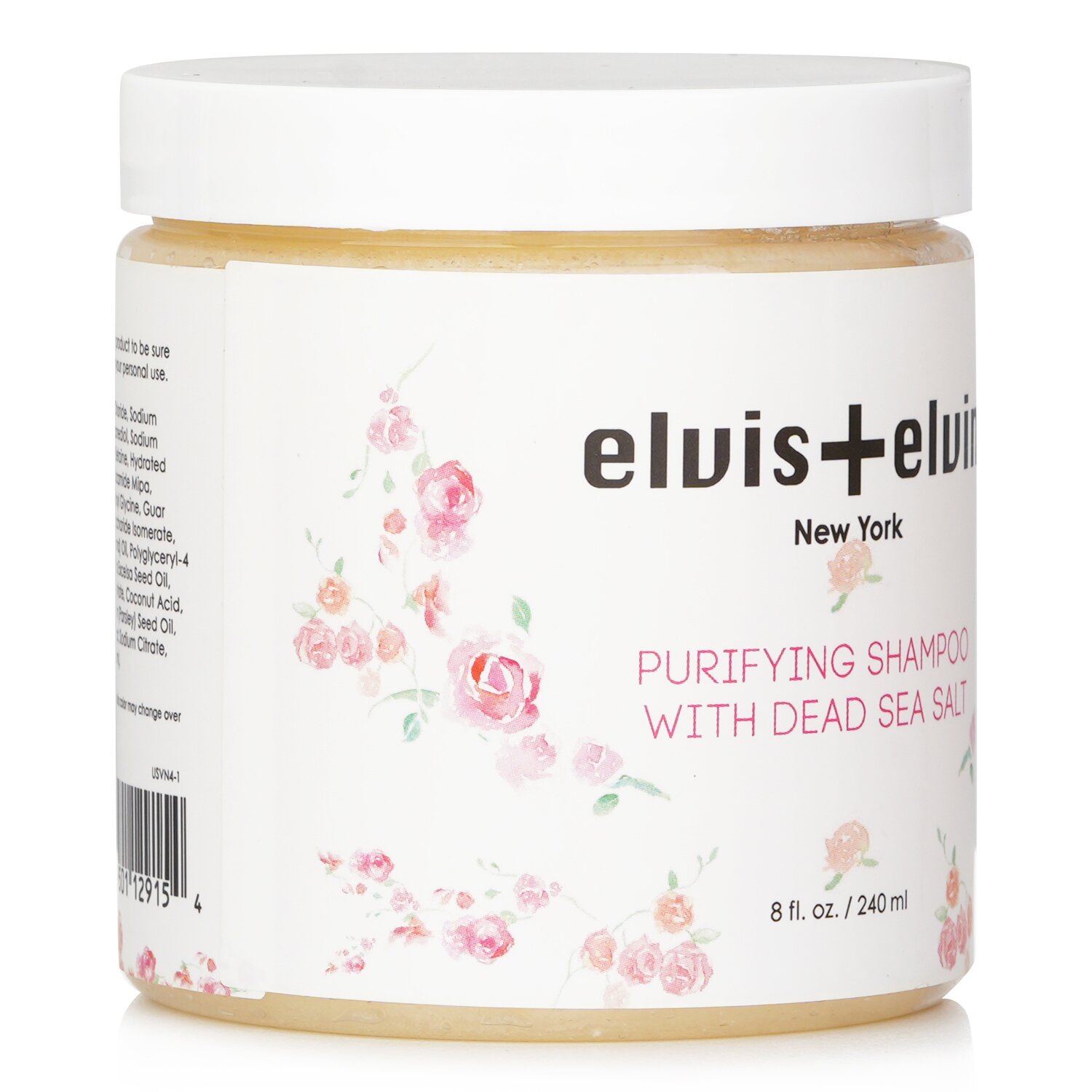 Elvis + Elvin شامبو منقي بملح البحر الميت 240ml/8oz