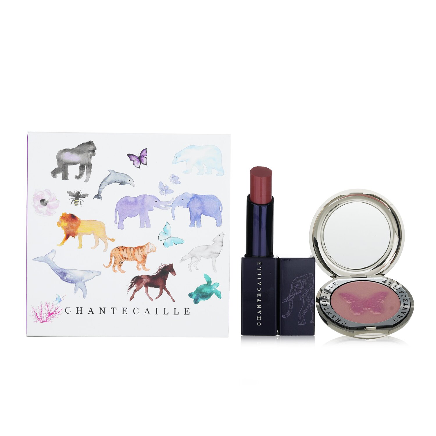 Chantecaille Wild Pairs: Cheek And Lip Duo Set 2pcs