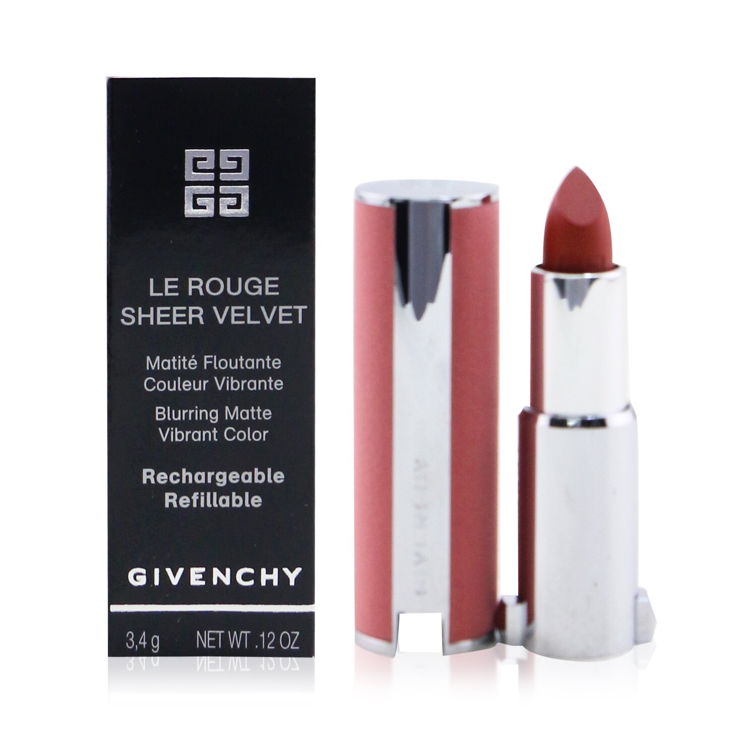 Givenchy Le Rouge Sheer Velvet Matte Refillable Lipstick 3.4g/0.12oz
