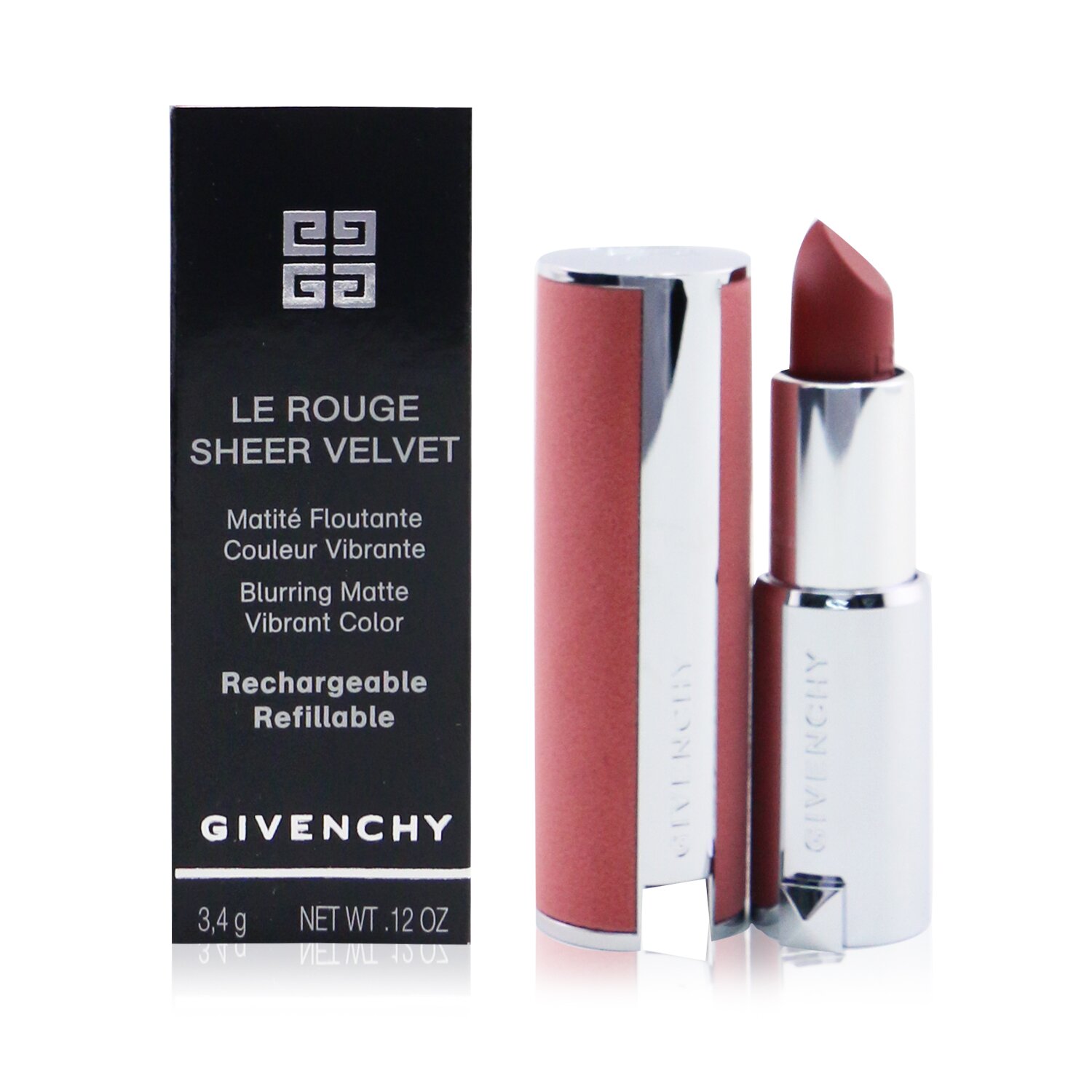 Givenchy Le Rouge Sheer Velvet Matte Refillable Lipstick 3.4g/0.12oz