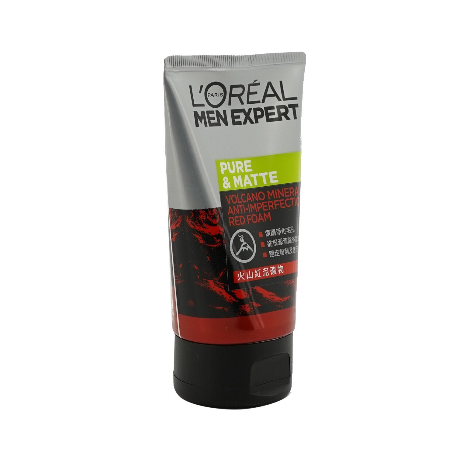L'Oreal Men Expert Pure & Matte Volcano Red Foam (Tube) 100ml/3.4oz