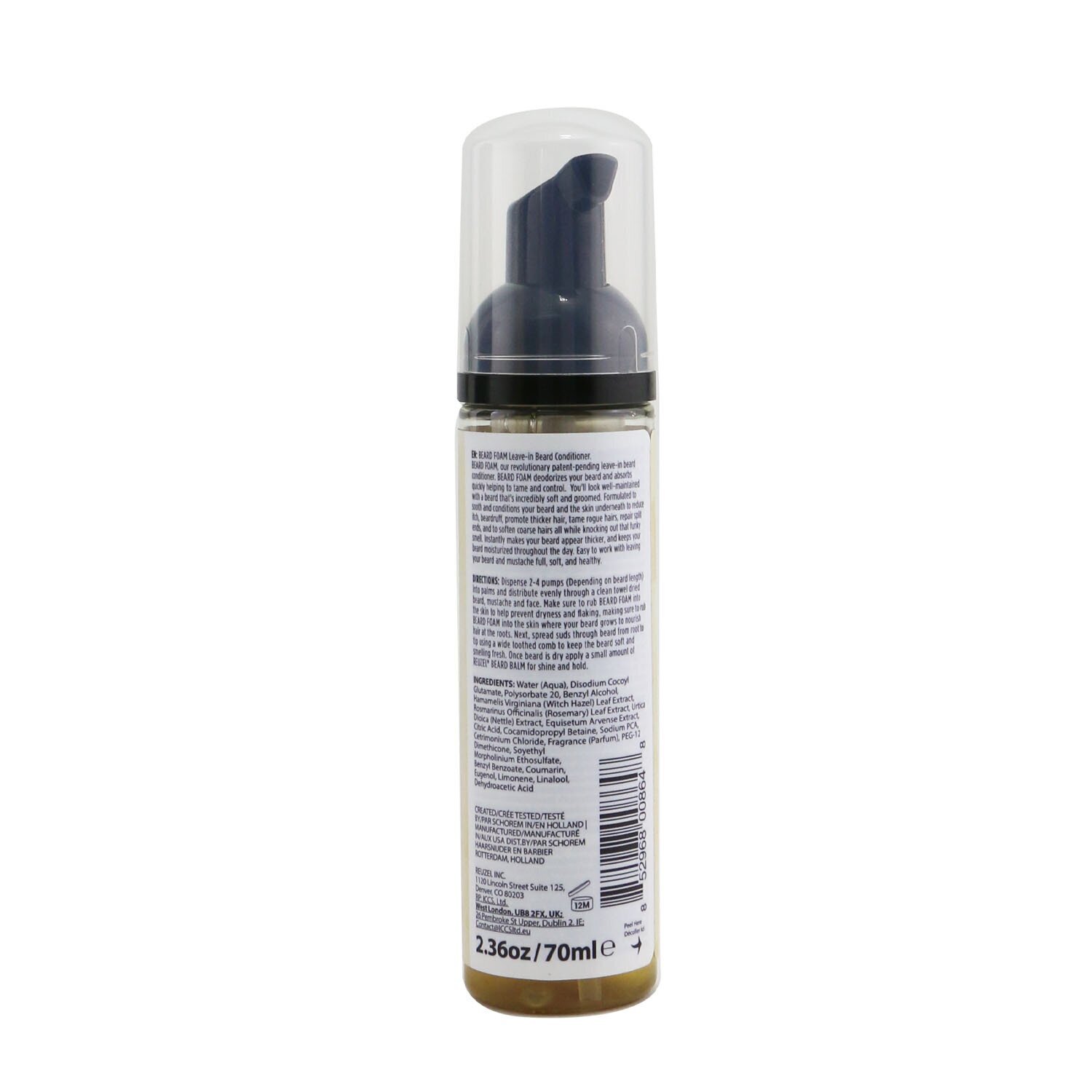 Reuzel Пена для Бороды - Wood & Spice 70ml/2.36oz