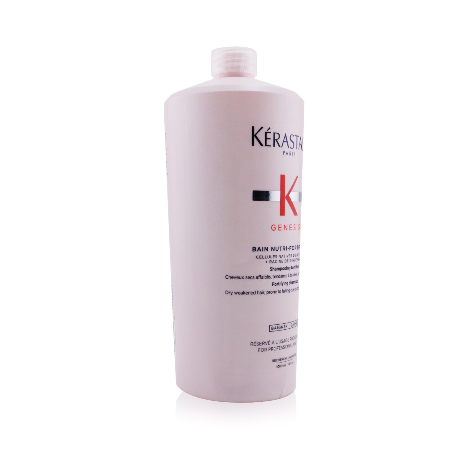 Kerastase Genesis Bain Nutri-Fortifiant Fortifying Shampoo (Dry Weakened Hair) (Bottle Slightly Dented) 1000ml/34oz