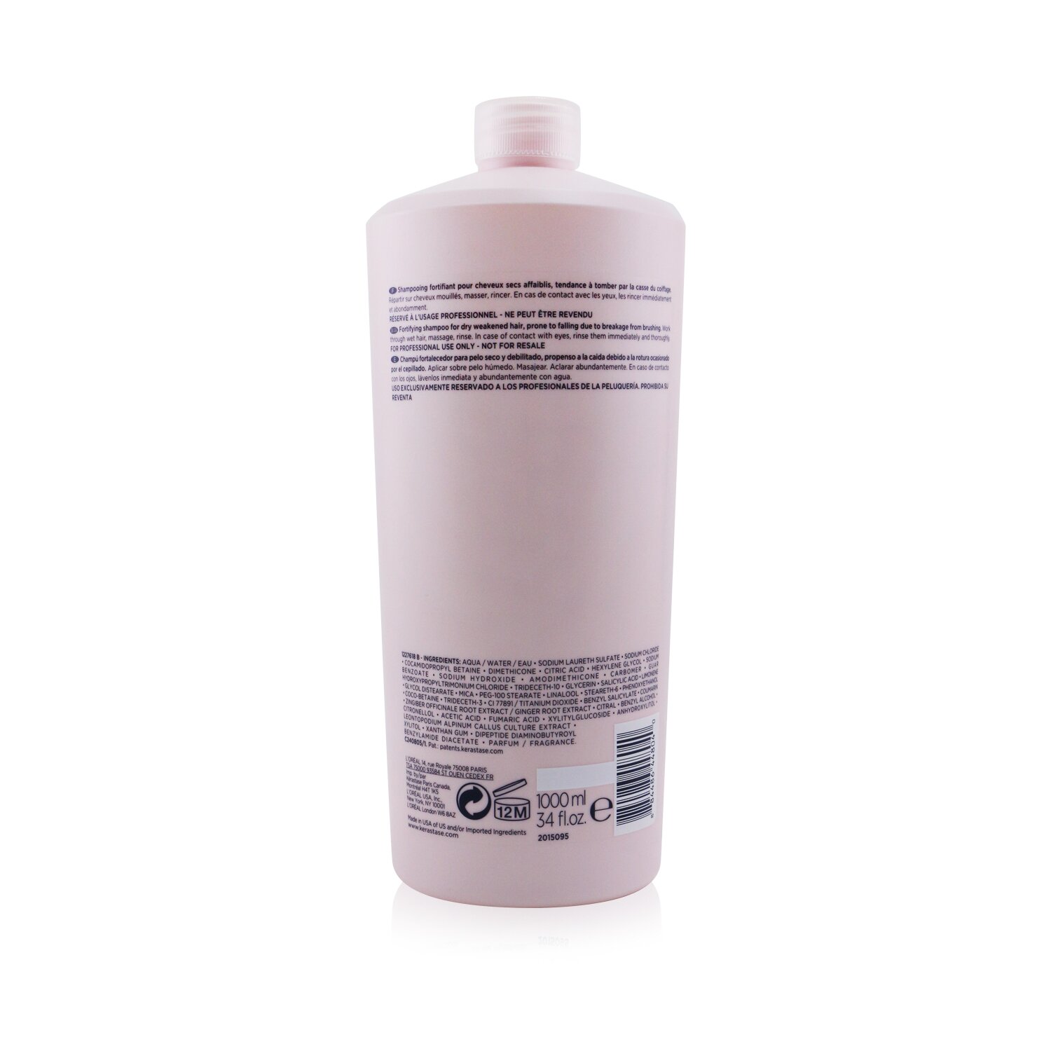 Kerastase Genesis Bain Nutri-Fortifiant Fortifying Shampoo (Dry Weakened Hair) (Bottle Slightly Dented) 1000ml/34oz