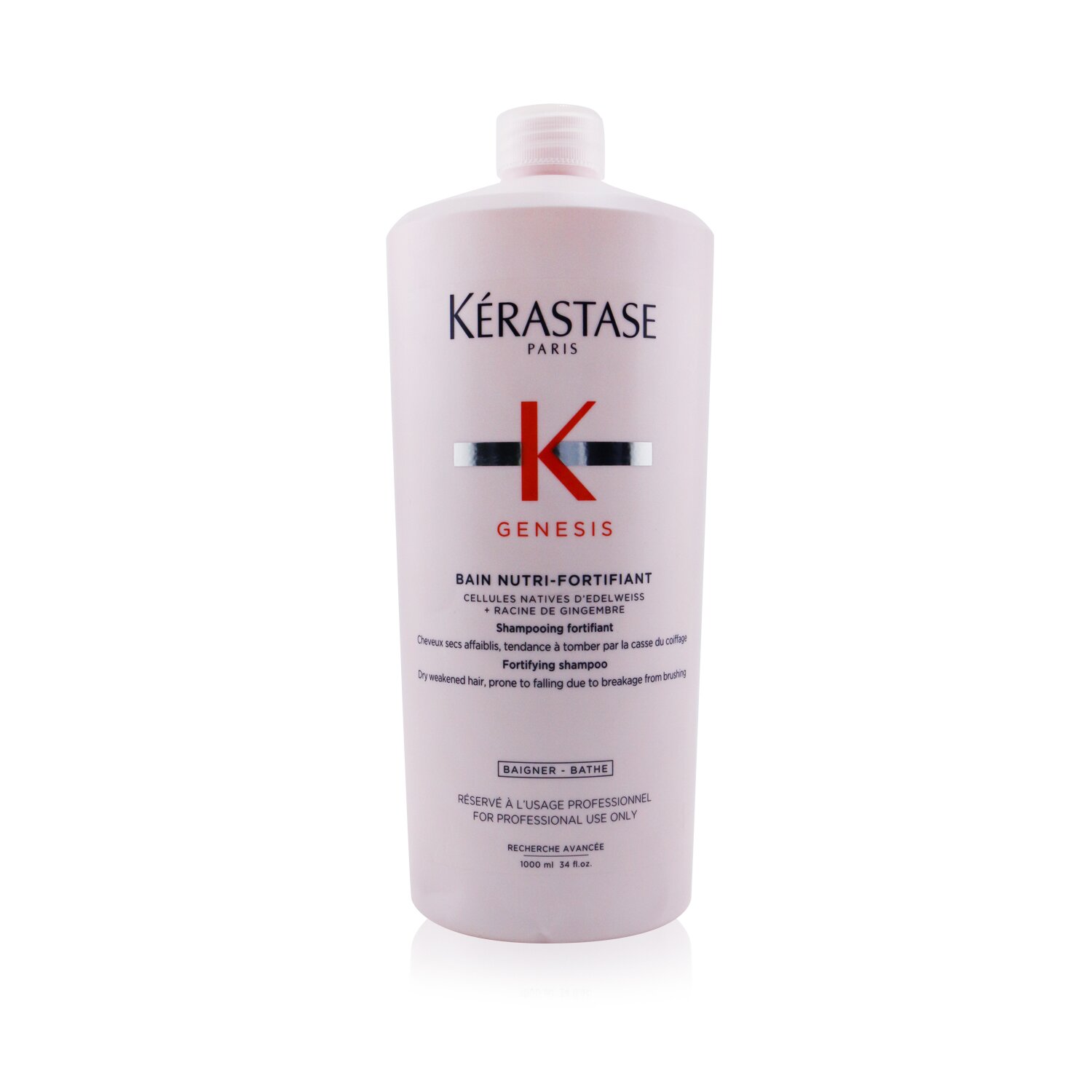 Kerastase Genesis Bain Nutri-Fortifiant Fortifying Shampoo (Dry Weakened Hair) (Bottle Slightly Dented) 1000ml/34oz