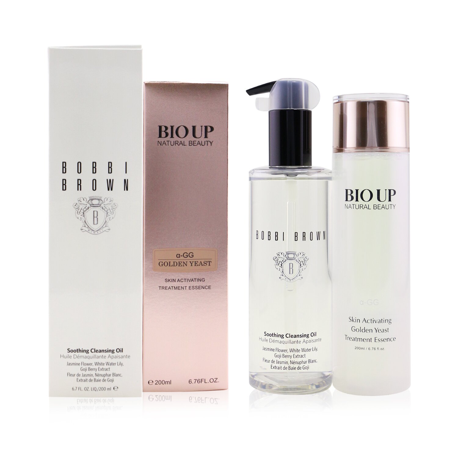 Bobbi Brown Soothing Cleansing Oil (Free: Natural Beauty BIO UP Treatment Essence 200ml) 2pcs