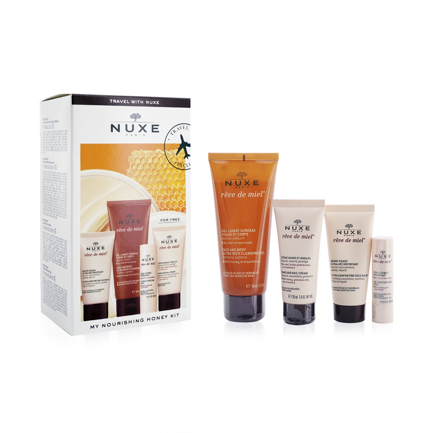 Nuxe My Nourishing Honey Kit 4pcs