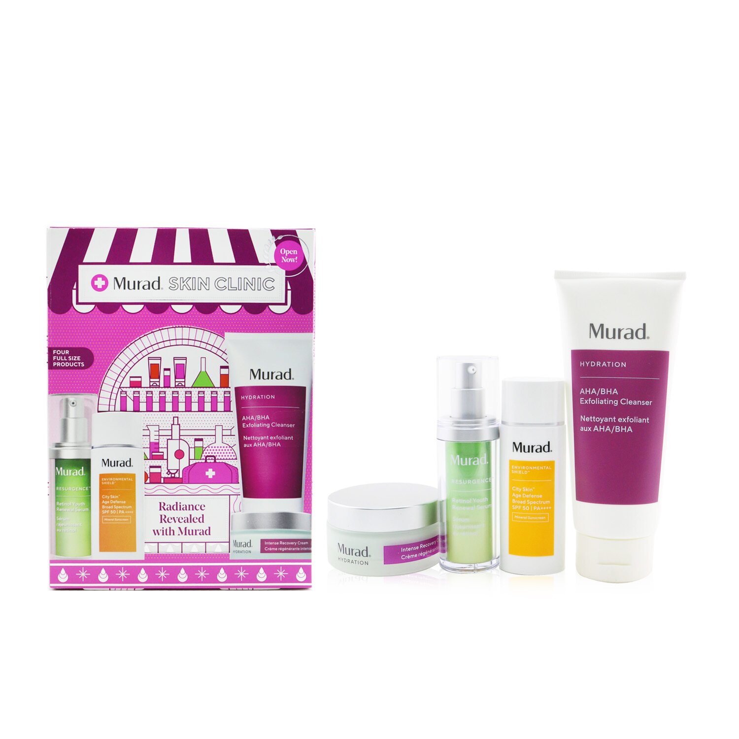 Murad Skin Clinic Radiance Revealed With Murad Set 4pcs