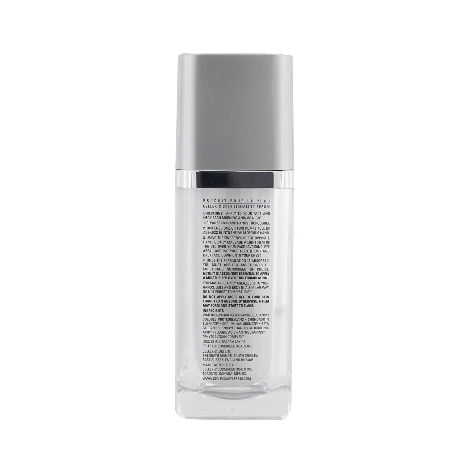 Cellex-C Age Less 15 Skin Signaling Serum (Exp. Date: 07/2022) 120ml/4oz