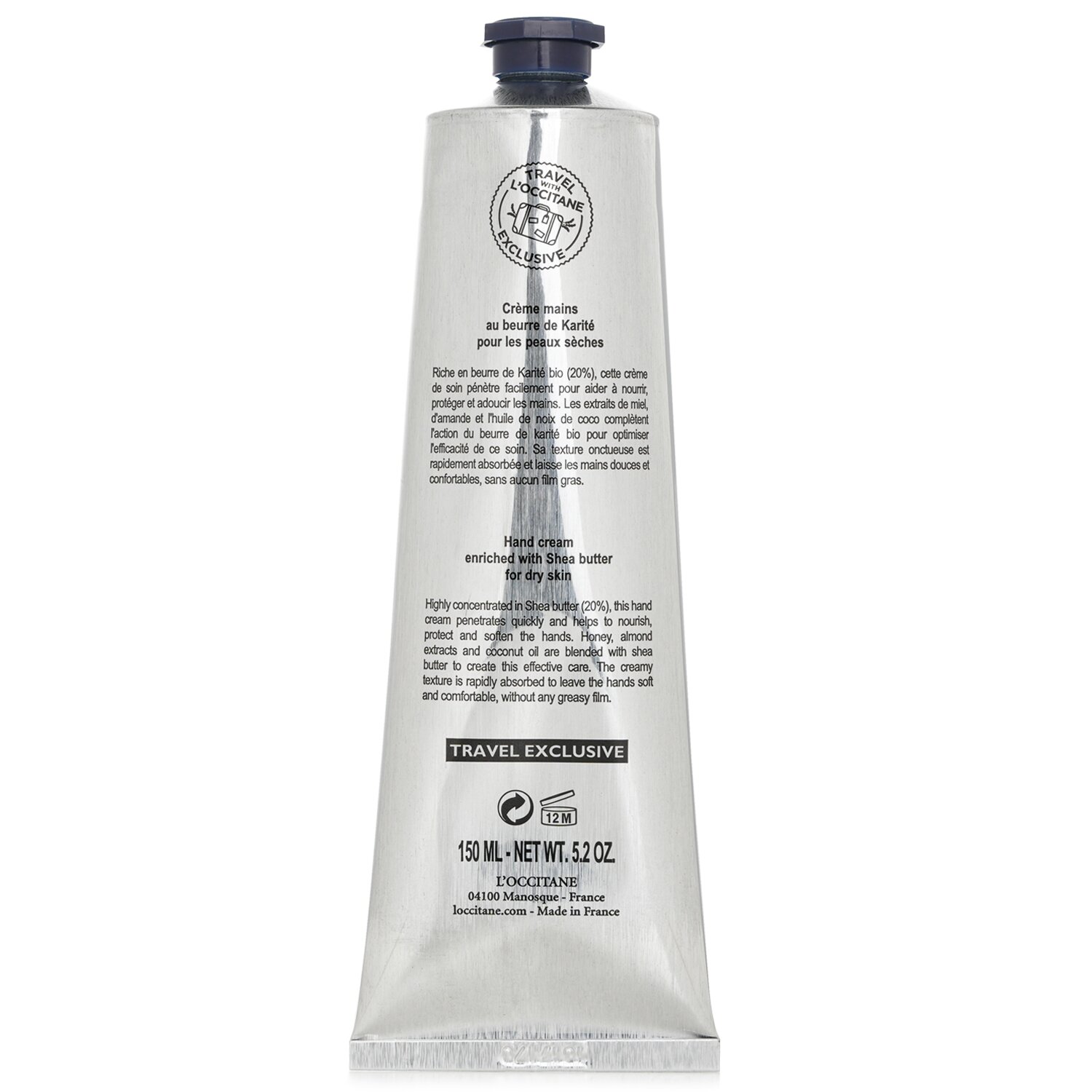 L'Occitane Shea Butter Hand Cream (Travel Exclusive Limited Edition) 150ml/5.2oz