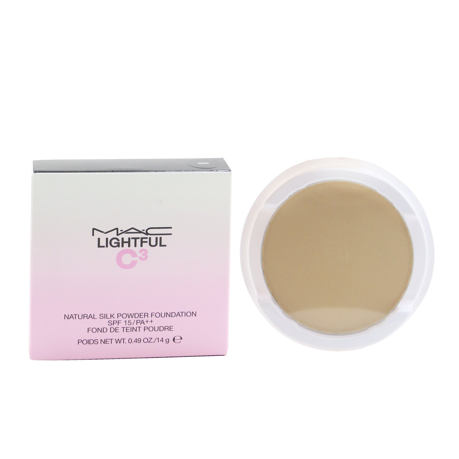 MAC Lightful C³ Natural Silk Powder Foundation SPF 15 Refill 14g/0.49oz