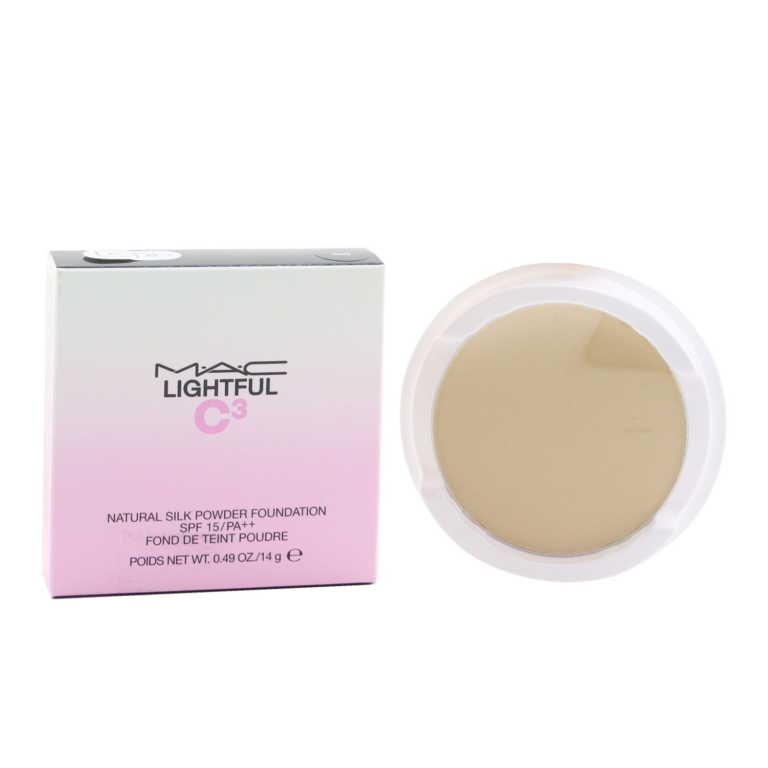 MAC Lightful C³ Natural Silk Powder Foundation SPF 15 Refill 14g/0.49oz