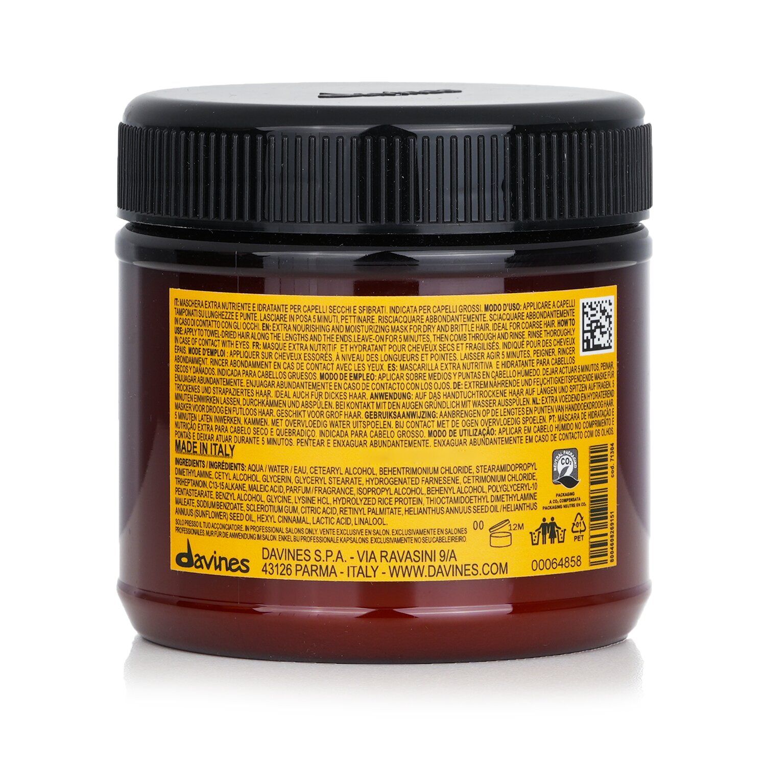 Davines Naturaltech Nourishing Vegetarian Miracle Mask (For Brittle Hair) 250ml/8.77oz