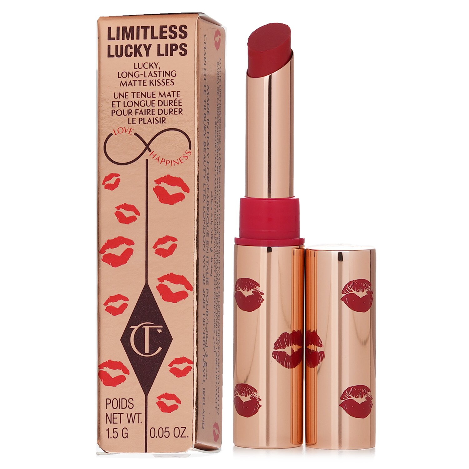 Charlotte Tilbury Limitless Lucky Lips Matte Kisses 1.5g/0.05oz