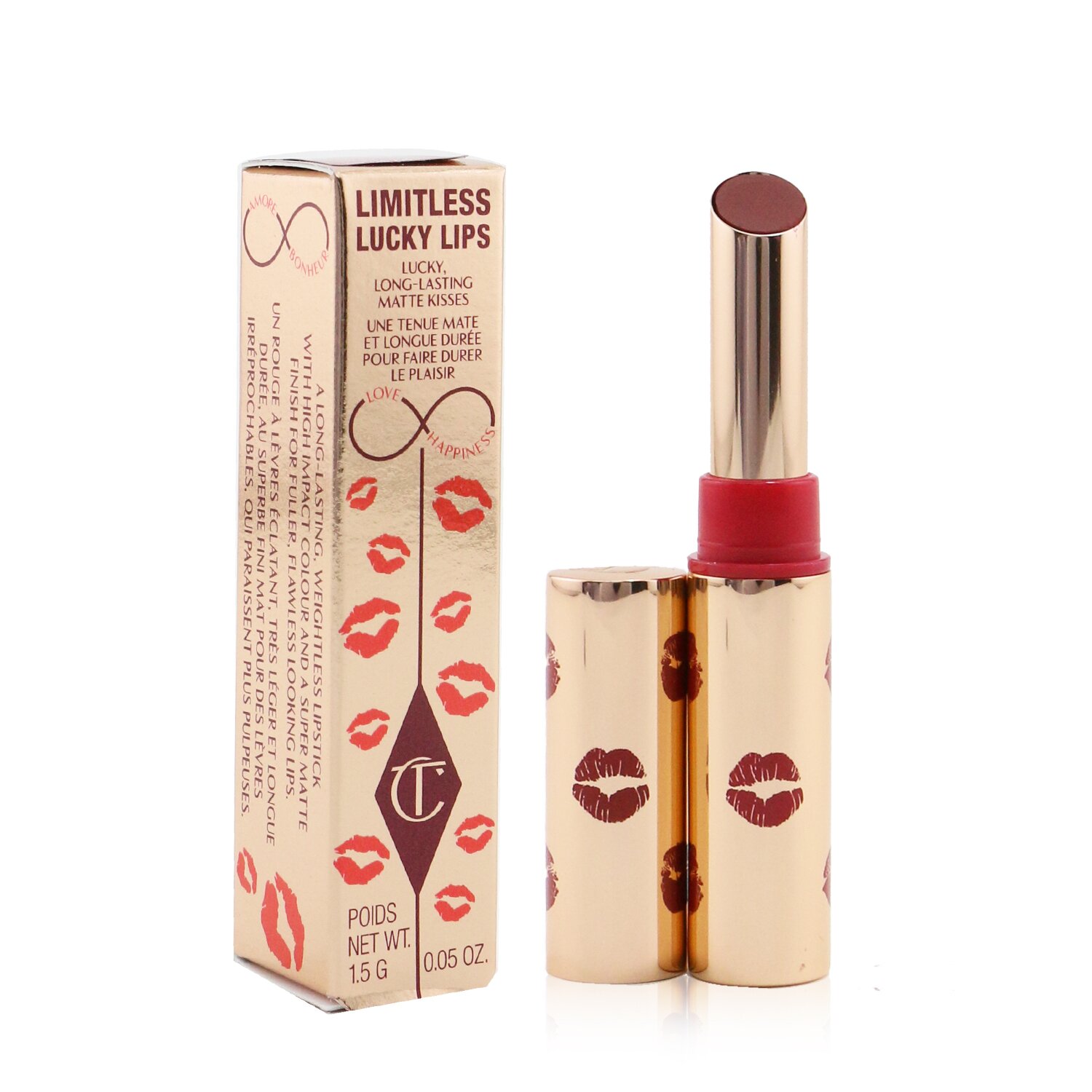 Charlotte Tilbury Limitless Lucky Lips Matte Kisses 1.5g/0.05oz