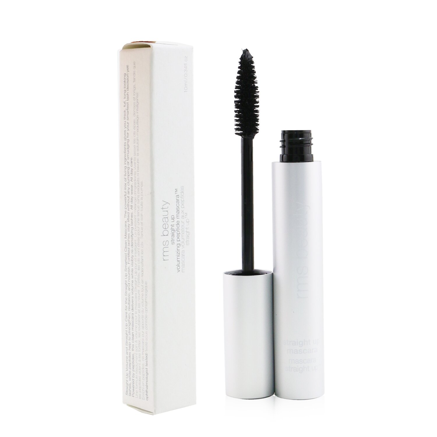 RMS Beauty Straight Up Volumizing Peptide MascaraBlack 10ml/0.34oz