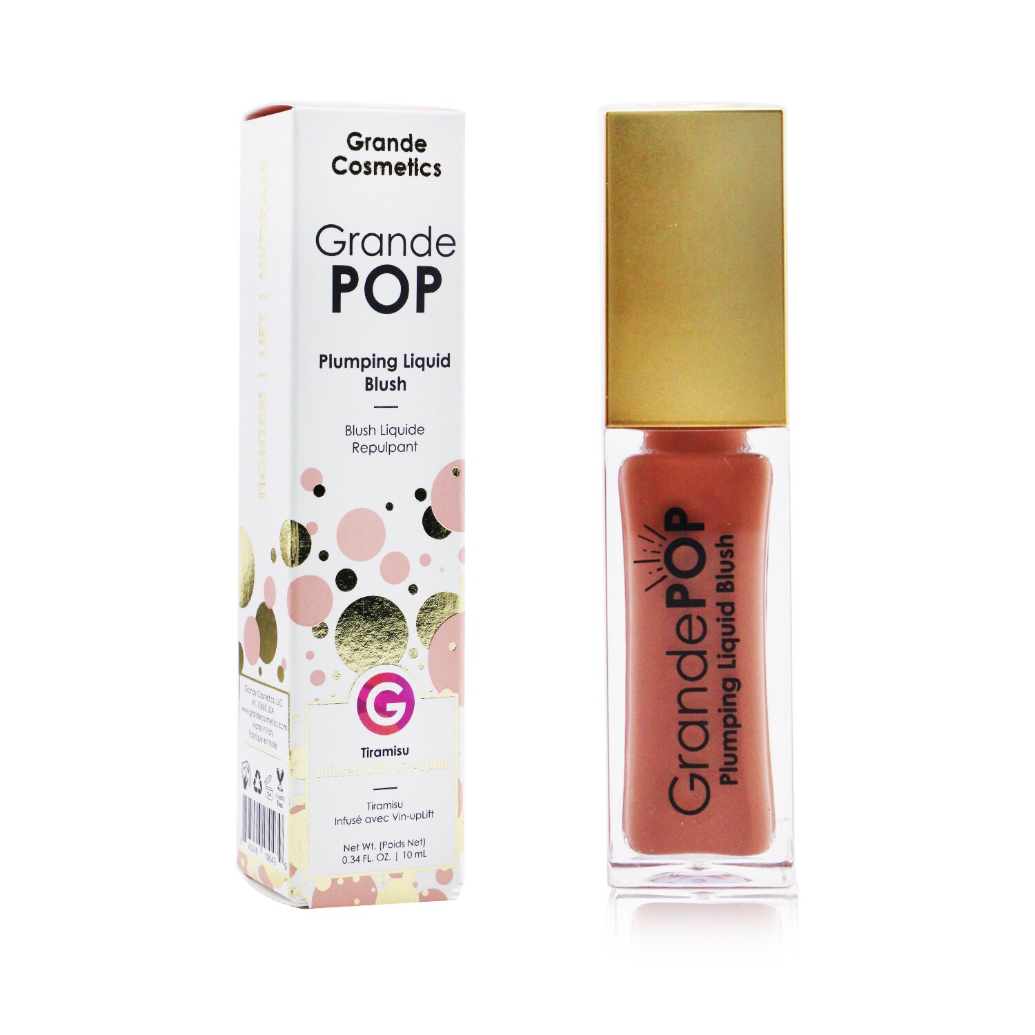 Grande Cosmetics (GrandeLash) GrandePOP Plumping Liquid Blush 10ml/0.34oz