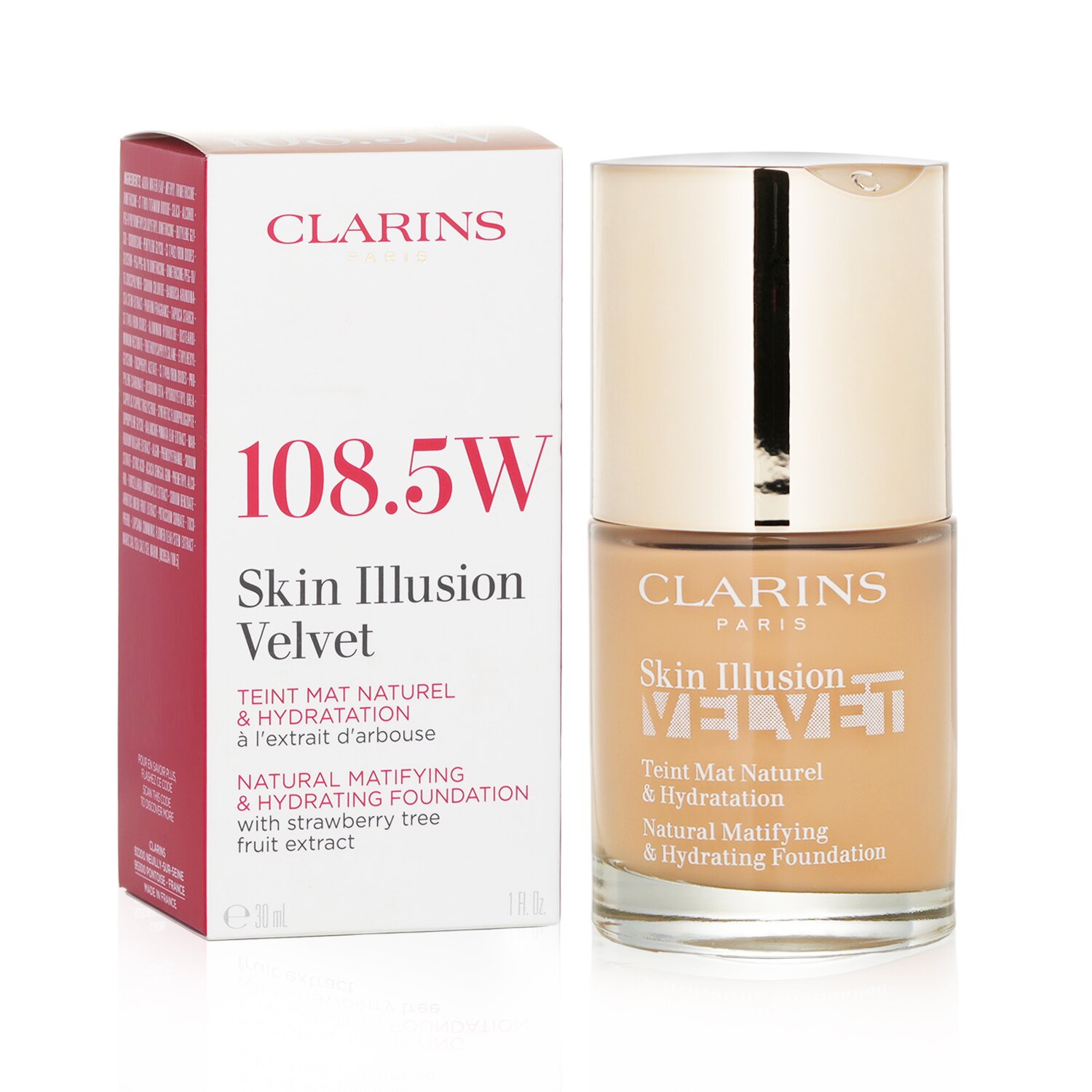 Clarins 克蘭詩 (嬌韻詩) Skin Illusion 絲絨天然啞緻保濕粉底 30ml/1oz