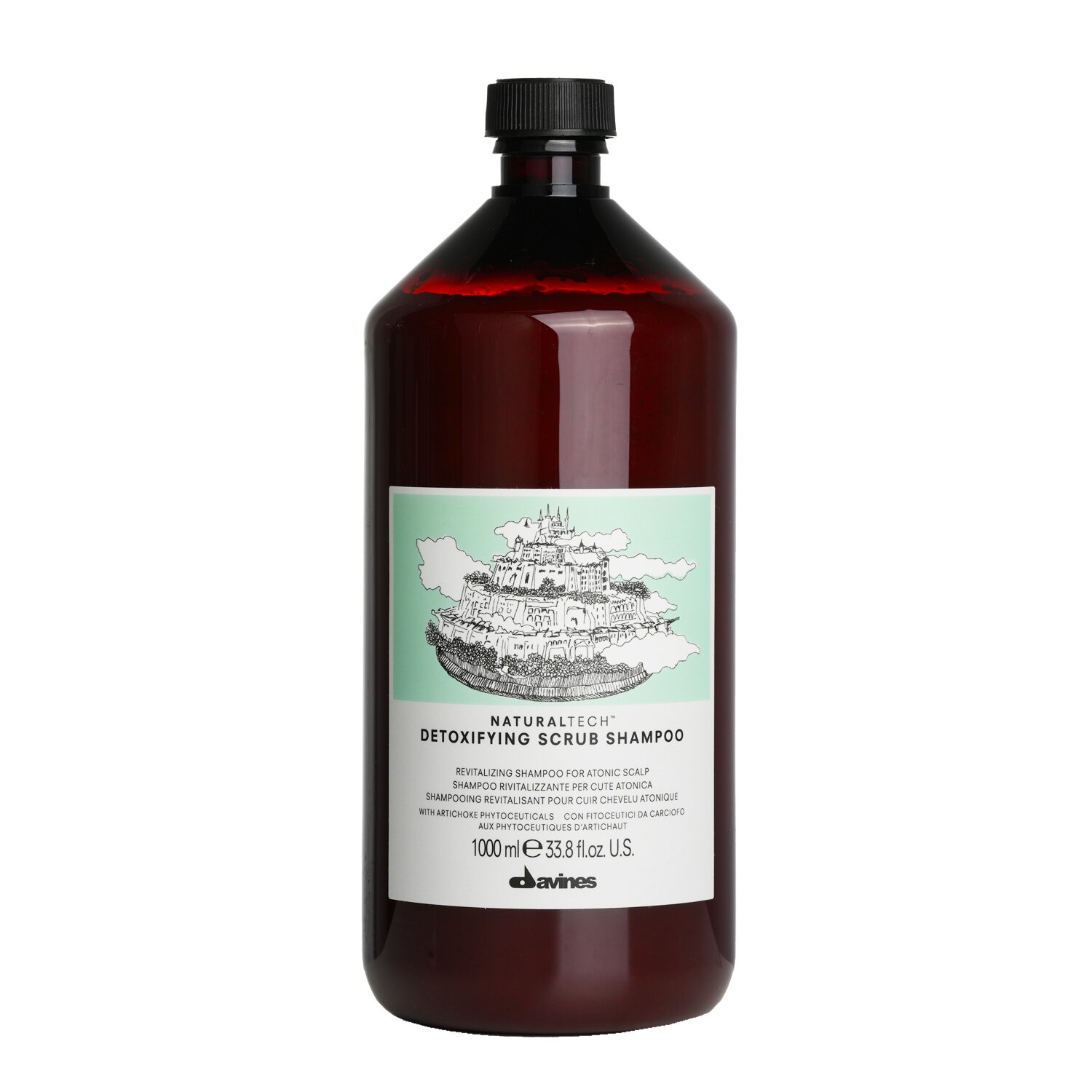 大卫尼斯 Davines Natural Tech Detoxifying Scrub Shampoo - For Atonic Scalp (Bottle Slightly Dented) 1000ml/33.8oz