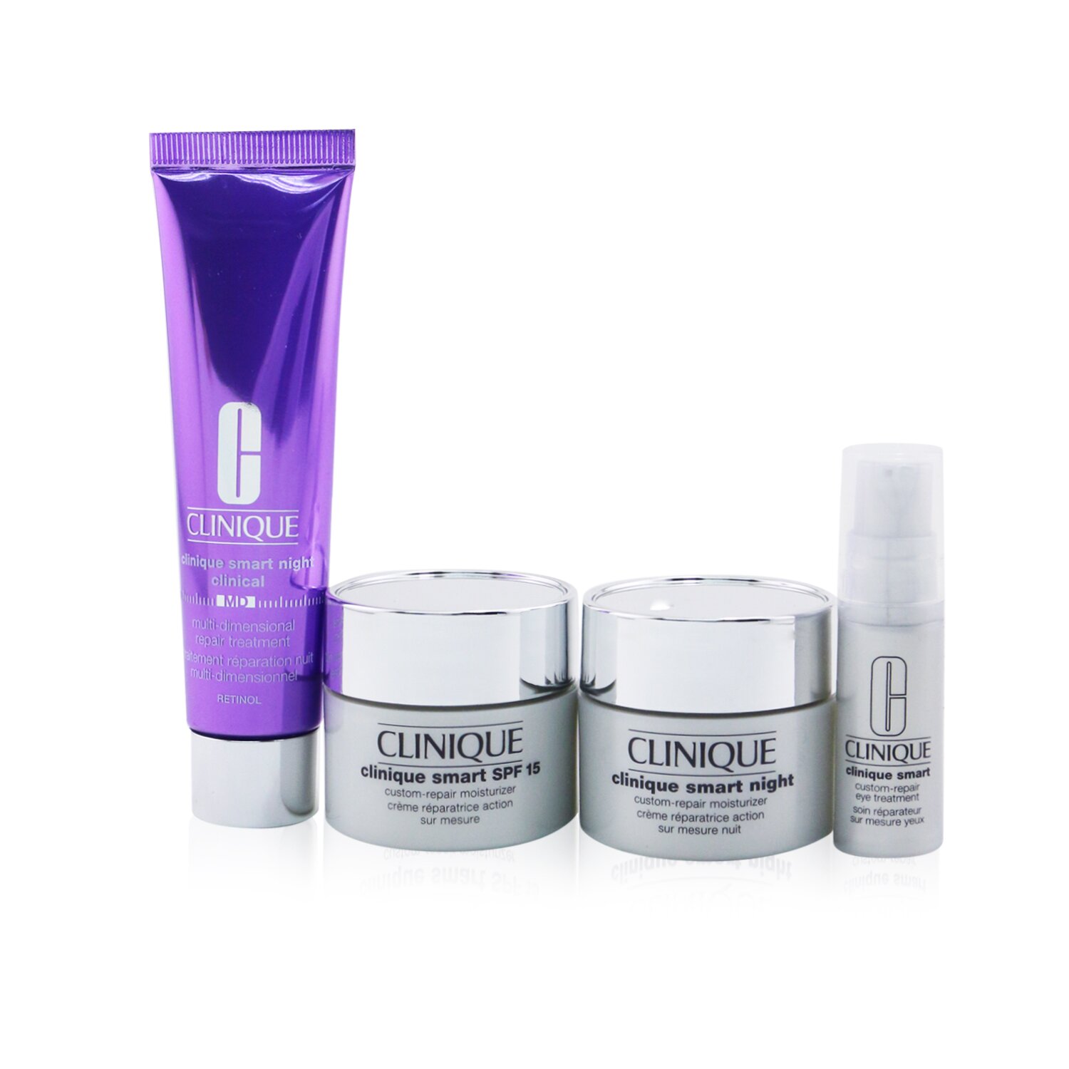 Clinique Smart Super Stars Set: Repair Treatment Retinol 30ml+ Clinique Smart SPF15 15ml+ Clinique Smart Night 15ml+ Eye Treatment 5ml 4pcs