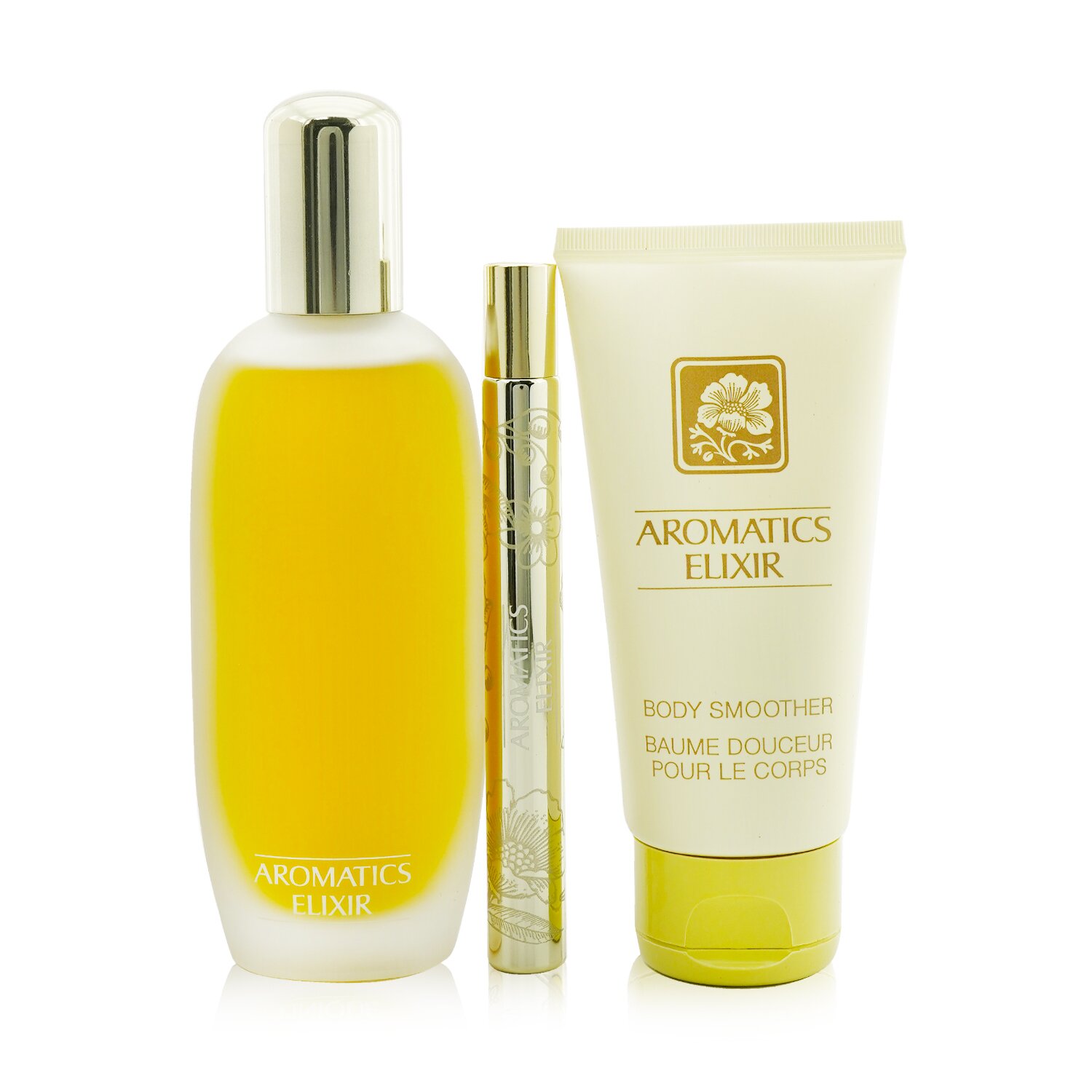 Clinique Aromatics Elixir Riches Coffret: Parfum Spray 100ml/3.4oz + Body Smoother 75ml/2.5oz + Parfum Spray 10ml/0.34oz 3pcs