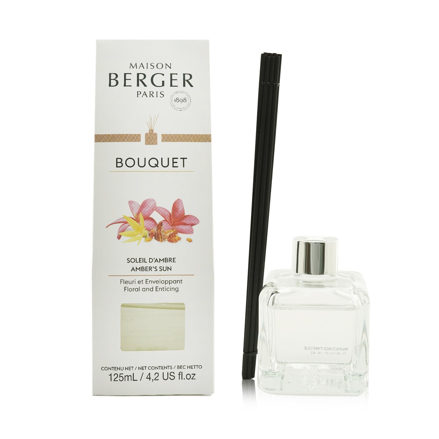 Lampe Berger (Maison Berger Paris) Cube Scented Bouquet - Amber's Sun 125ml/4.2oz