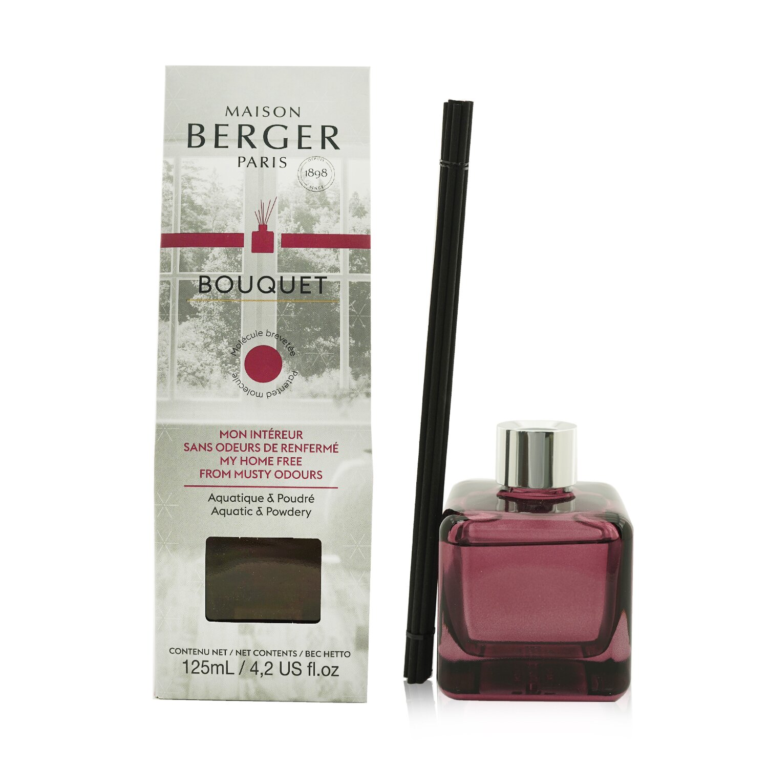 메종베르제 Lampe Berger (Maison Berger Paris) 펑셔널 큐브 센티드 부케 - 아쿠아틱 앤 파우더리 125ml/4.2oz