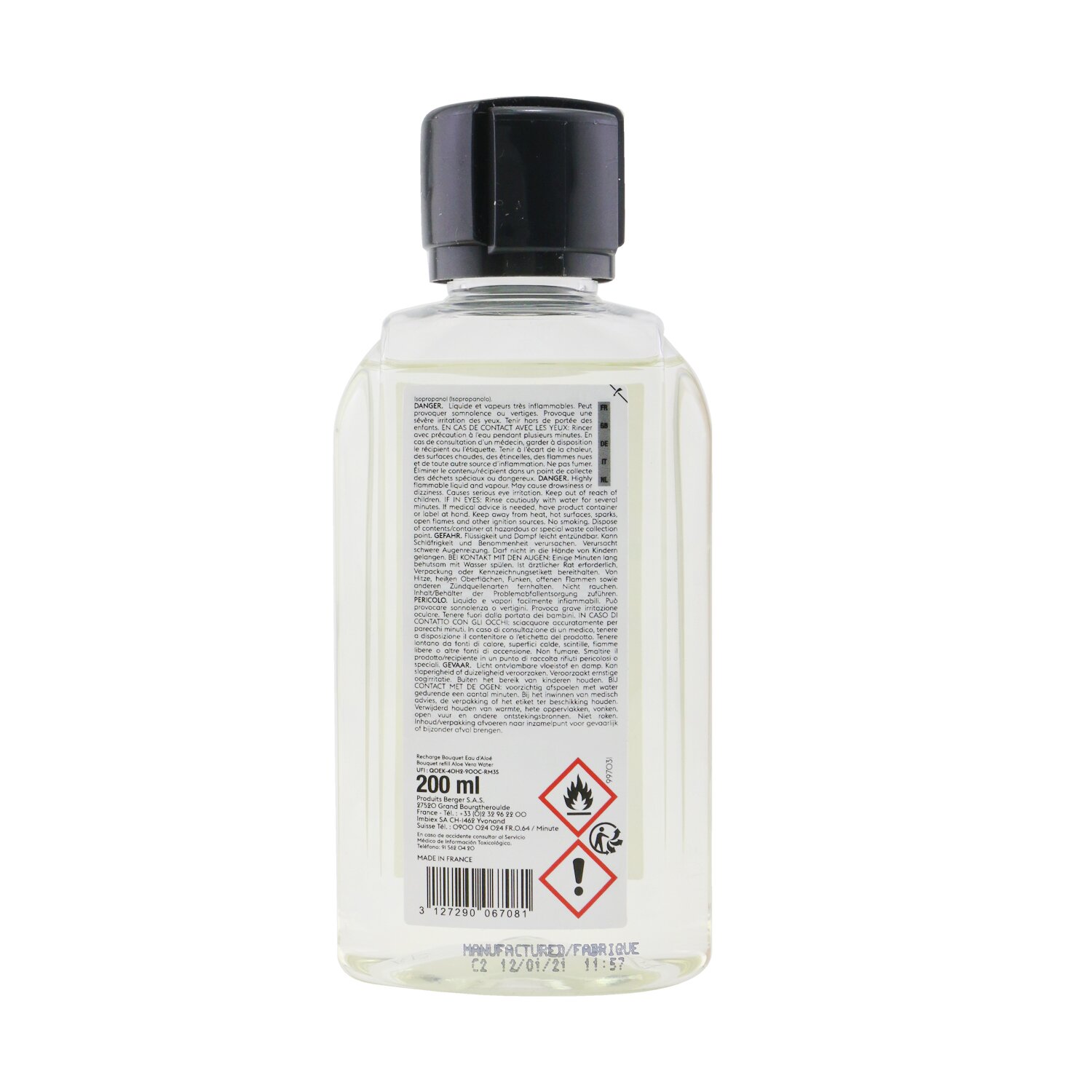 Lampe Berger (Maison Berger Paris) Bouquet Refill - Aloe Vera Water 200ml