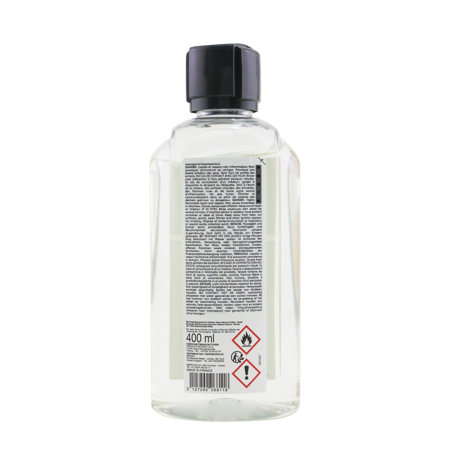 Lampe Berger (Maison Berger Paris) Functional Bouquet Refill - My Home Free From Tobacco Odour (Woody) 400ml